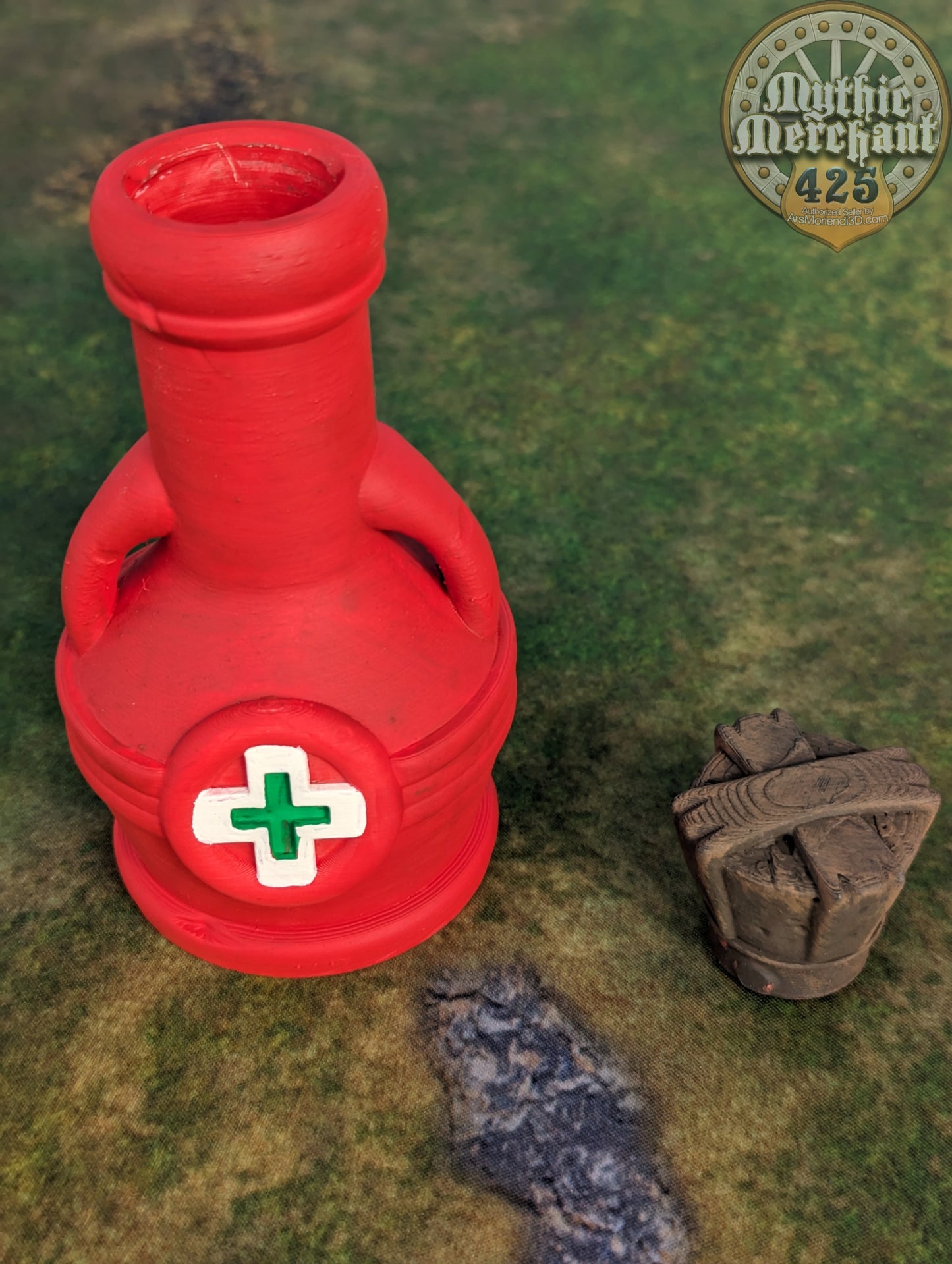 Health Potion 3D Printed Dice Jail | RPG Dice Vault | D20 Storage Box | Player Gift - Guard Dice with Healing Magic!
