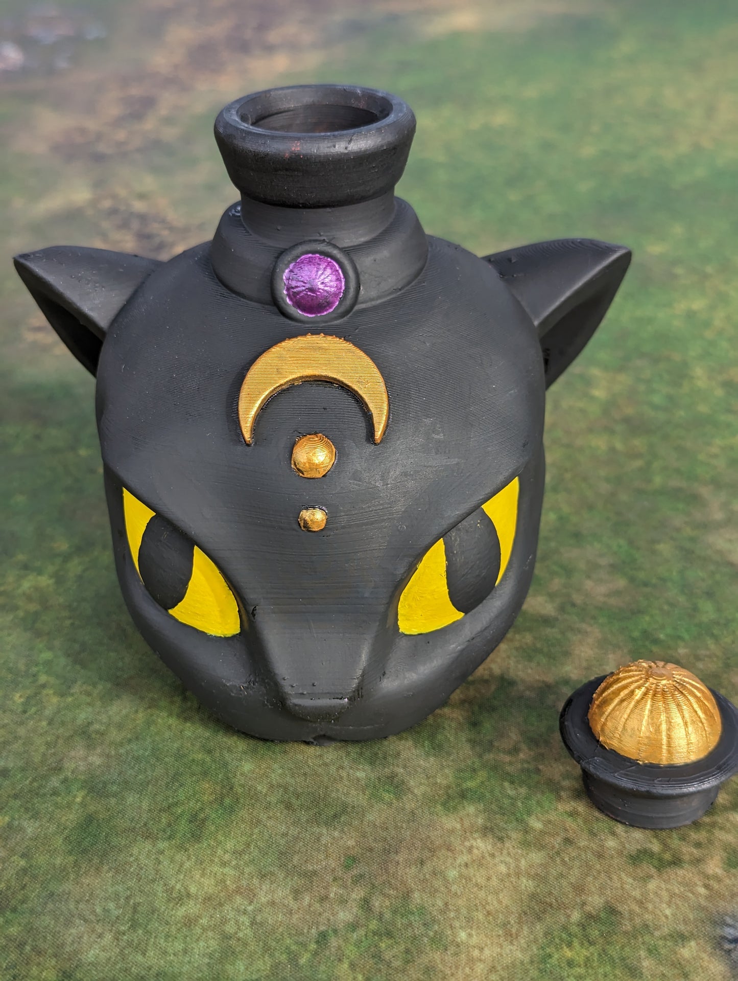 Darkvision - Cat's Agility Potion 3D Printed Dice Jail | RPG Dice Vault | D20 Storage Box | Player Gift - Enhance Nighttime Adventures!