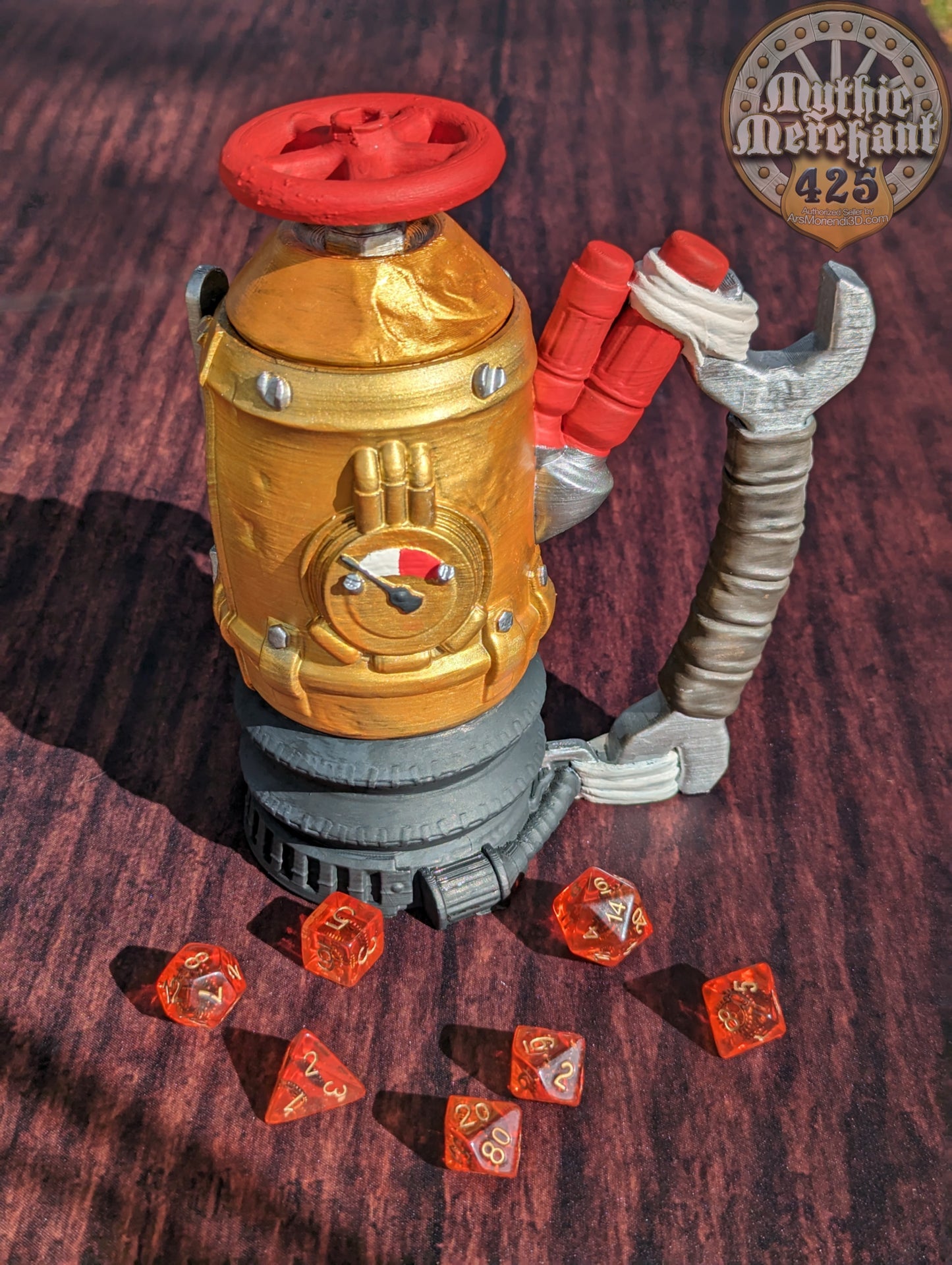 Gadgeteer Steampunk 3D Printed Can Holder | Drink Koozie | Mythic Mugs Collection by Ars Moriendi 3D- Embrace the World of Steampunk!
