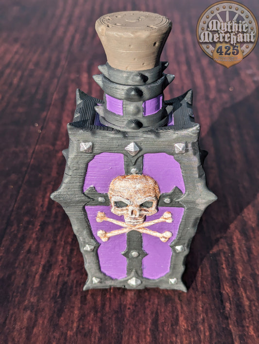 Poison Potion 3D Printed Dice Jail | RPG Dice Vault | D20 Storage Box | Player Gift - Safeguard Dice with a Lethal Elegance!