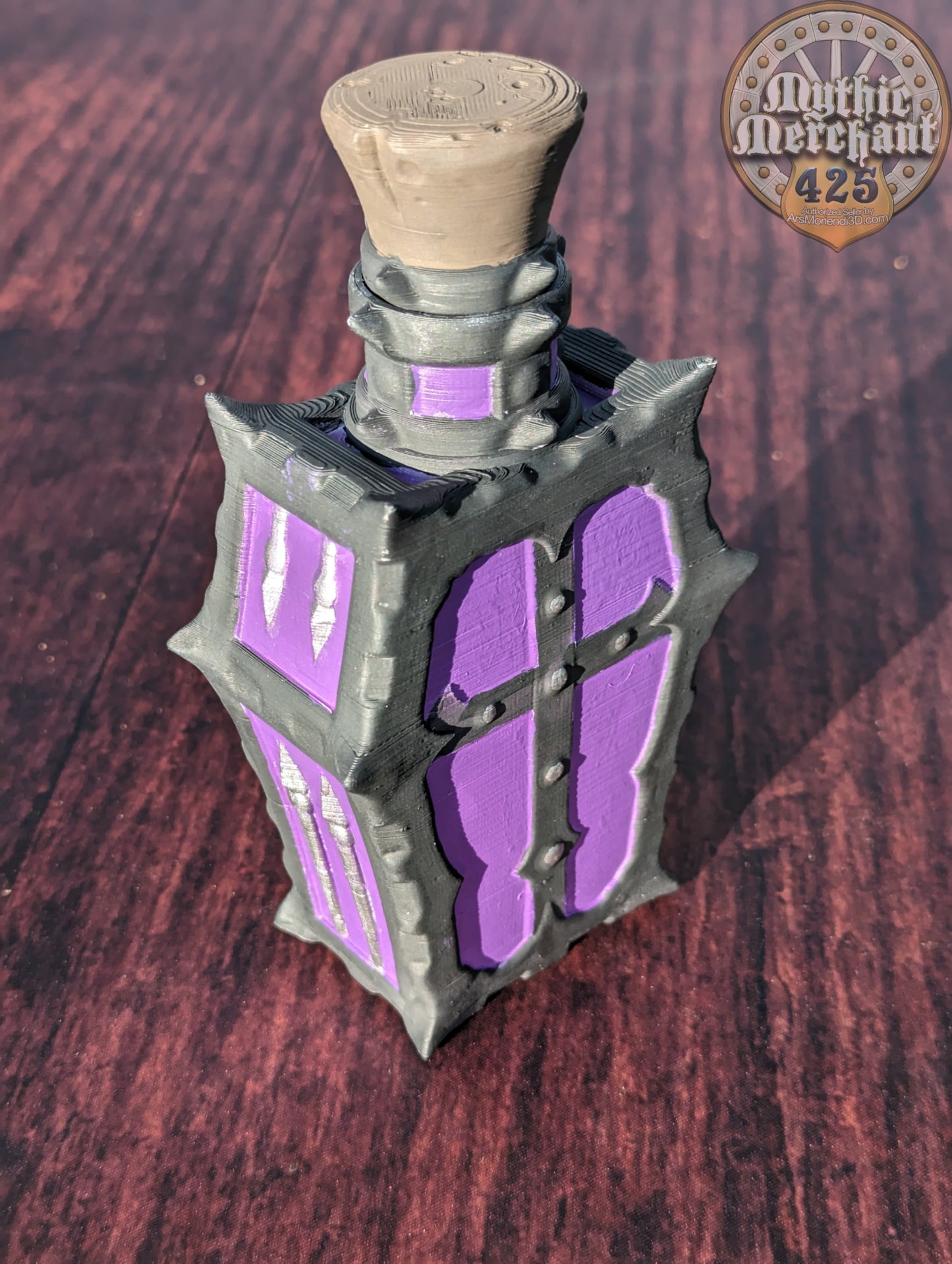 Poison Potion 3D Printed Dice Jail | RPG Dice Vault | D20 Storage Box | Player Gift - Safeguard Dice with a Lethal Elegance!