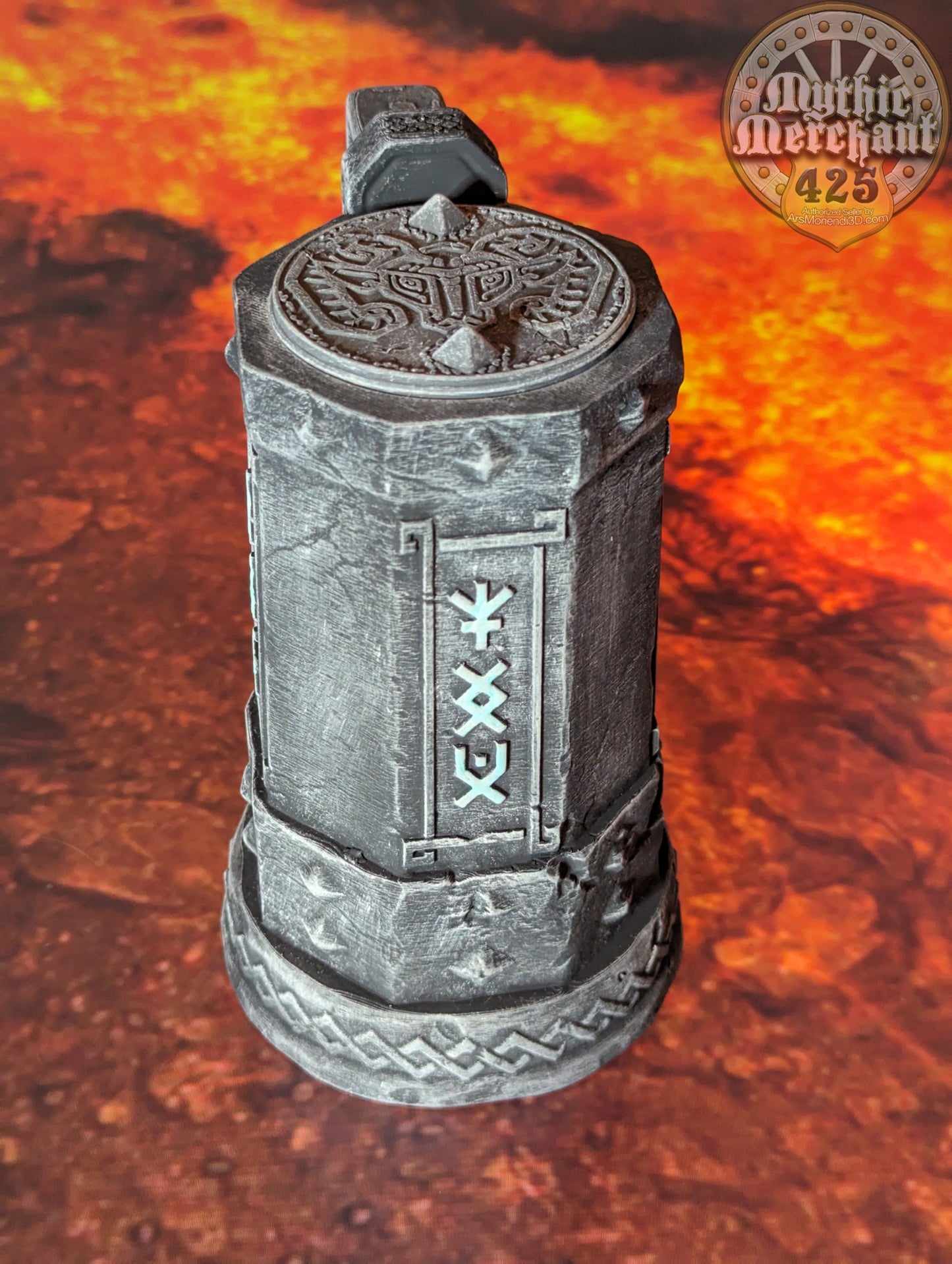 Dwarven 3D Printed Mythic Mug Drink Koozie | Dwarf Dice Vault | Mug Stein | Tabletop RPG Gaming Cosplay - Dungeons and Dragon DnD Wargaming