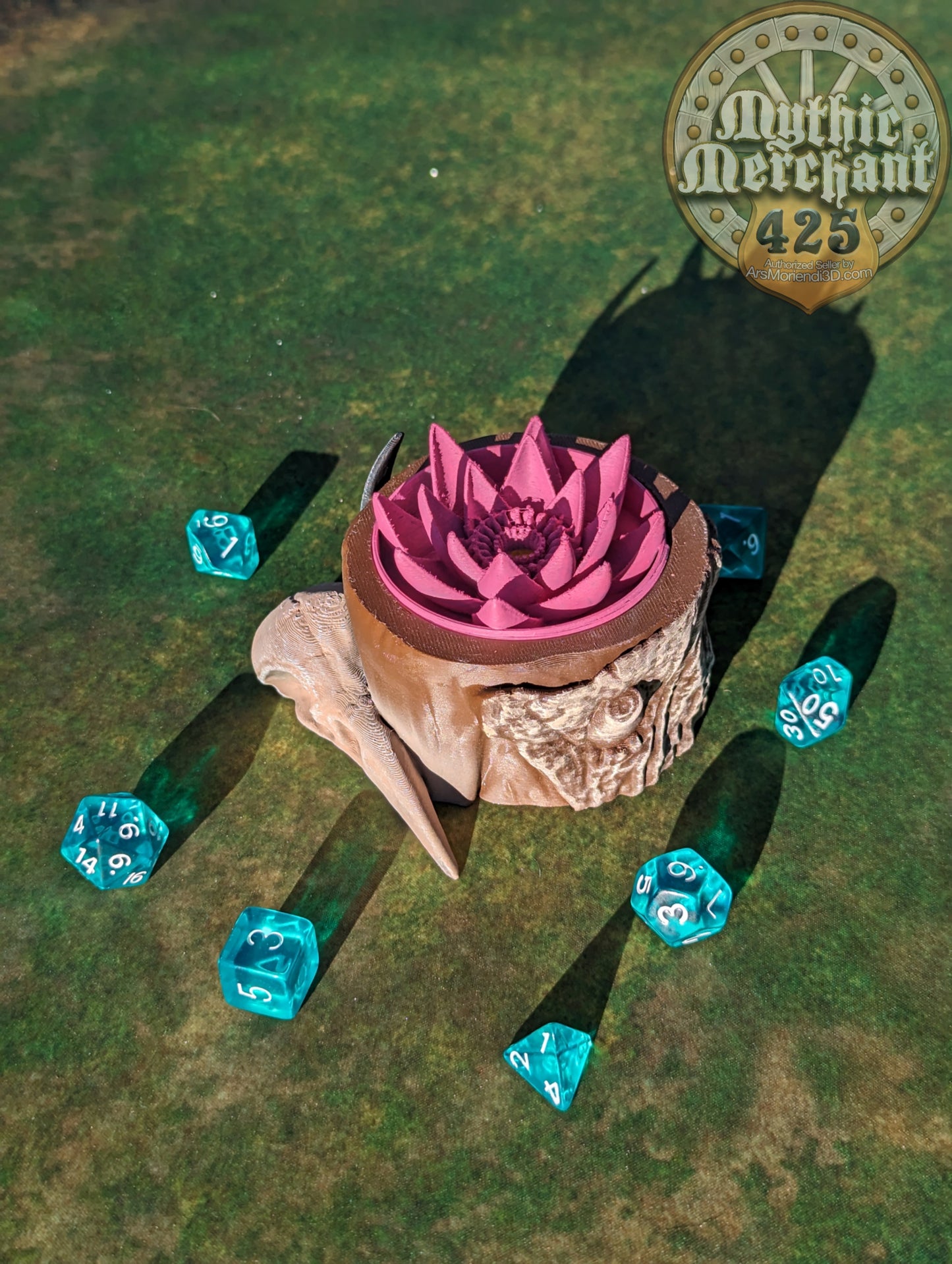 Druid Class 3D Printed Dice Storage Box | Dice Vault | Dice Jail | Tabletop RPG Gaming Cosplay - Dungeons and Dragon DnD D&D Wargaming