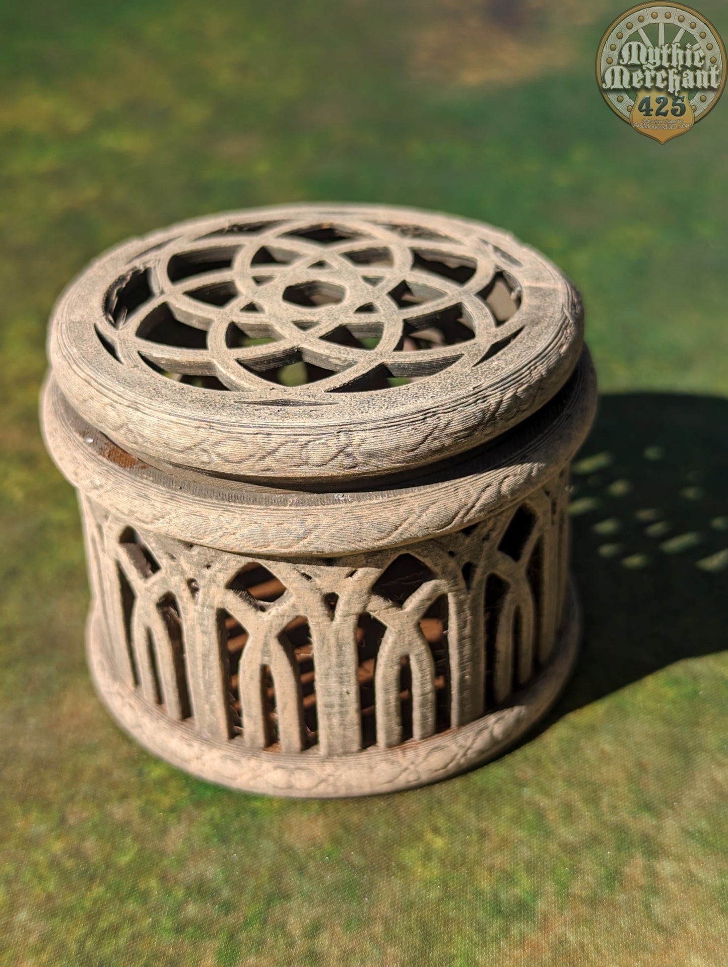 Elf 3D Printed Dice Jail | Dice Vault | Dice Box | Mythic Mugs Collection by Ars Moriendi 3D- Embrace the Elegance of Elven Enchantment!