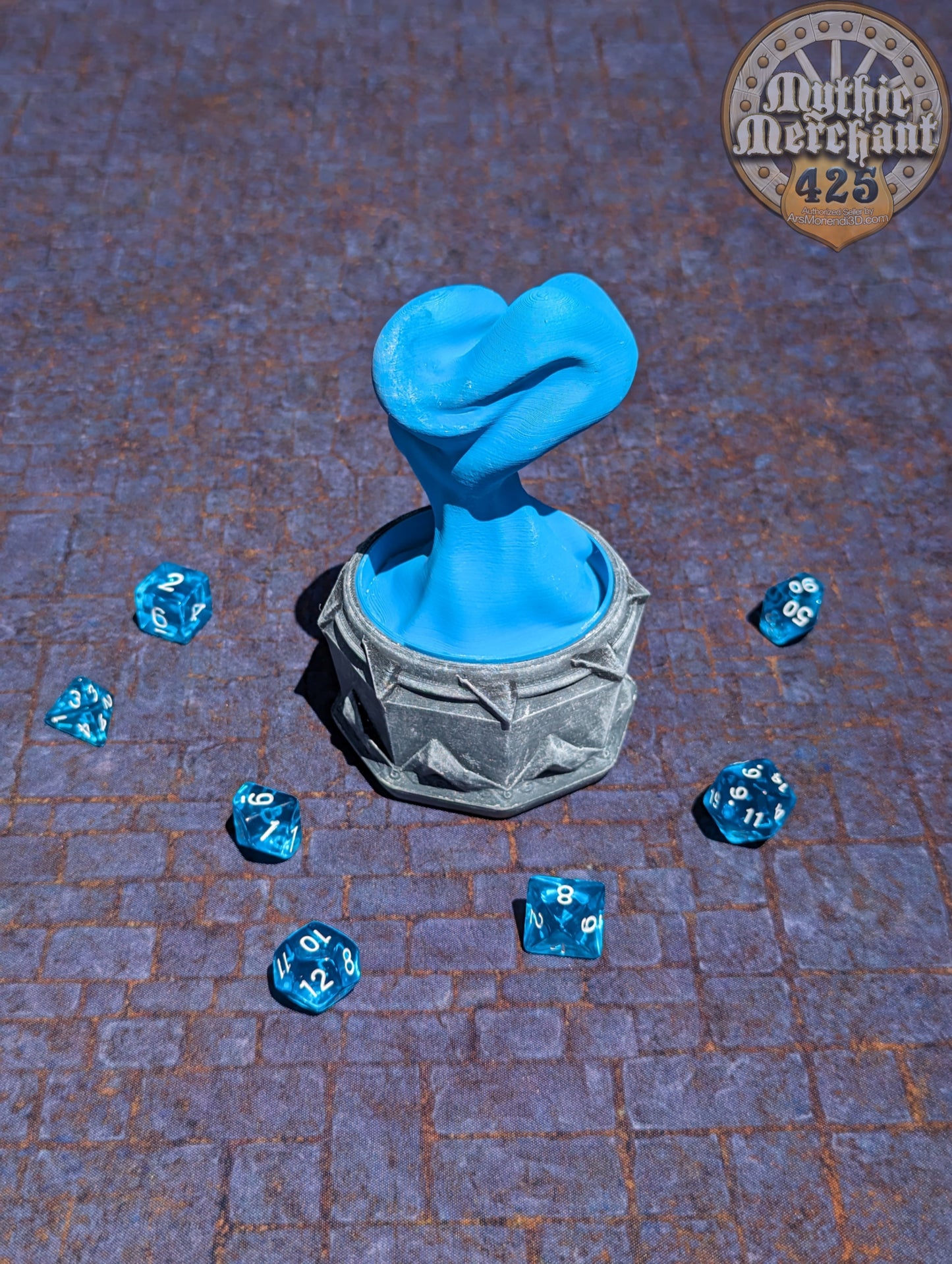 Sorcerer Class 3D Printed Dice Jail | Dice Vault | D20 Storage Box | Wizard Cosplay - Player Gift - Channel Arcane Power & Mystical Rolls!