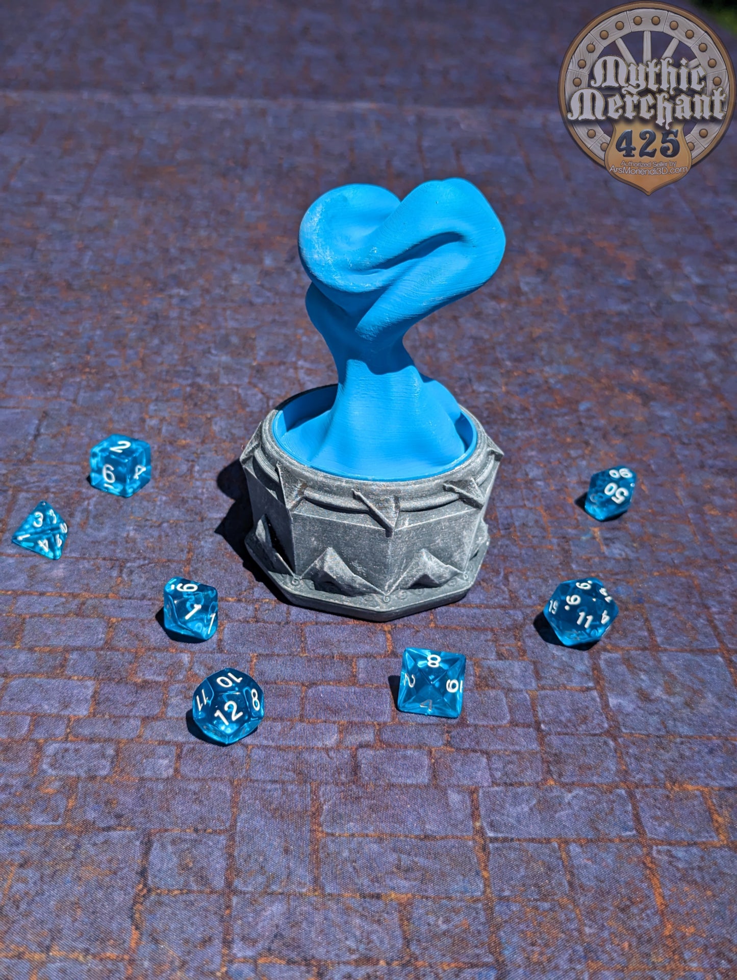 Sorcerer Class 3D Printed Dice Jail | Dice Vault | D20 Storage Box | Wizard Cosplay - Player Gift - Channel Arcane Power & Mystical Rolls!