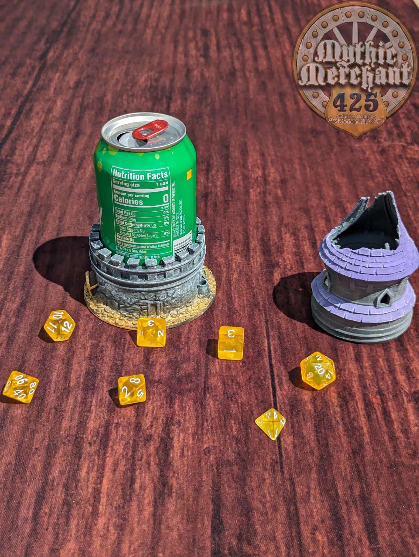 Dungeon Game Master 3D Printed Dice Jail | Dice Vault | Dice Box | Mythic Mugs by Ars Moriendi 3D - The Perfect Dungeon Master Gift!