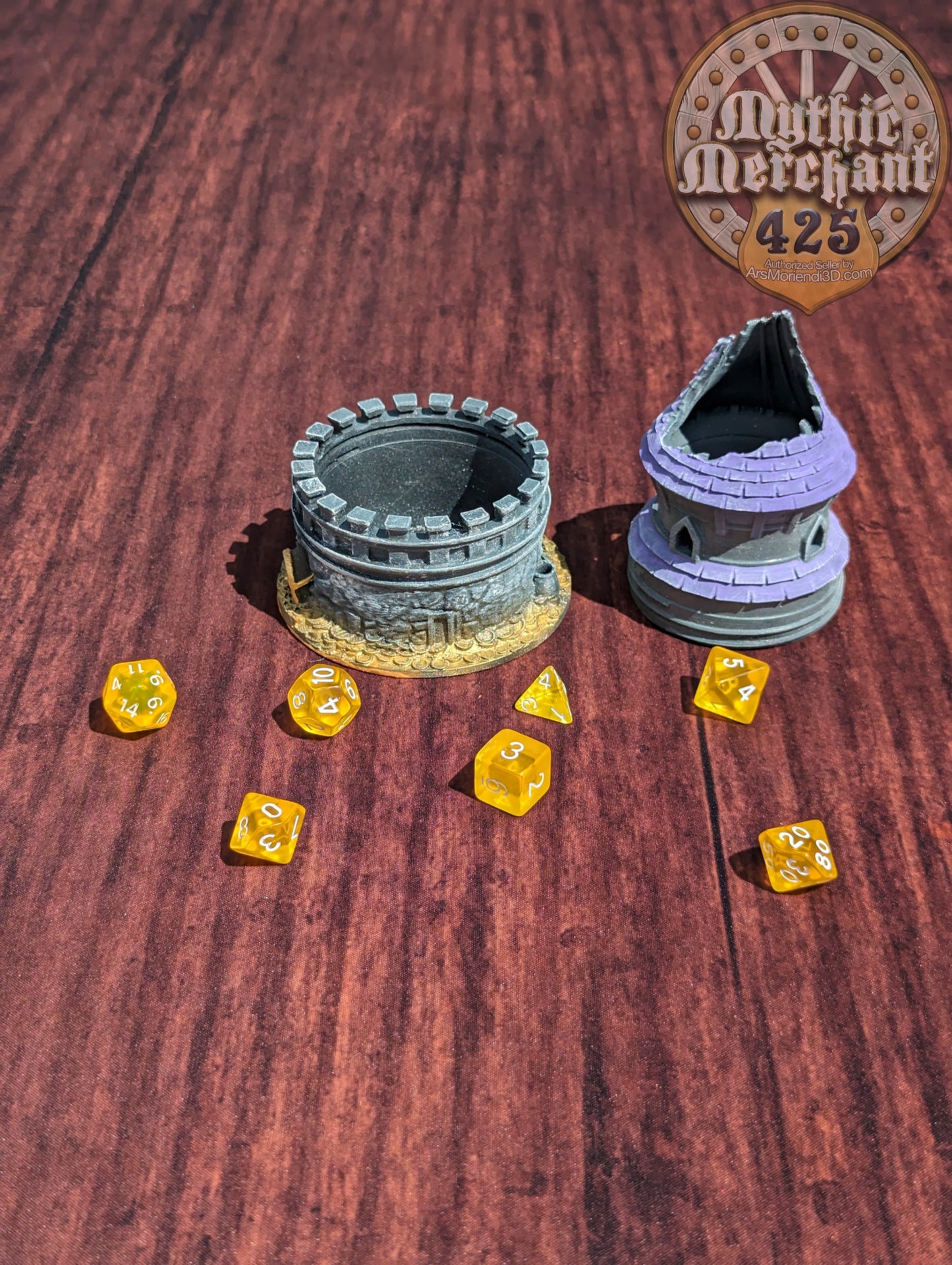 Dungeon Game Master 3D Printed Dice Jail | Dice Vault | Dice Box | Mythic Mugs by Ars Moriendi 3D - The Perfect Dungeon Master Gift!