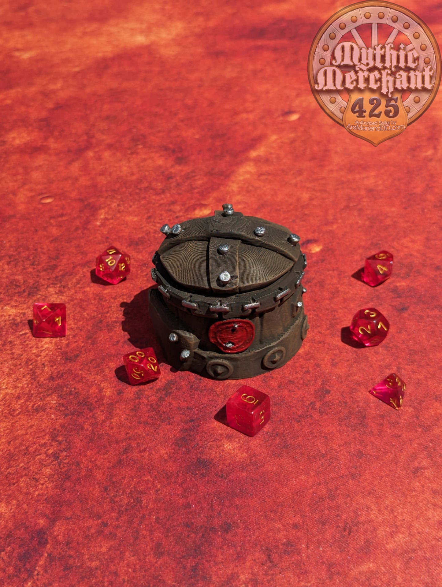 Orc 3D Printed Dice Jail | Fantasy Table Coaster | Goblin Dice Box | DnD Player Gift | Mythic Mugs by Ars Moriendi 3D- Embrace Orcish Might!