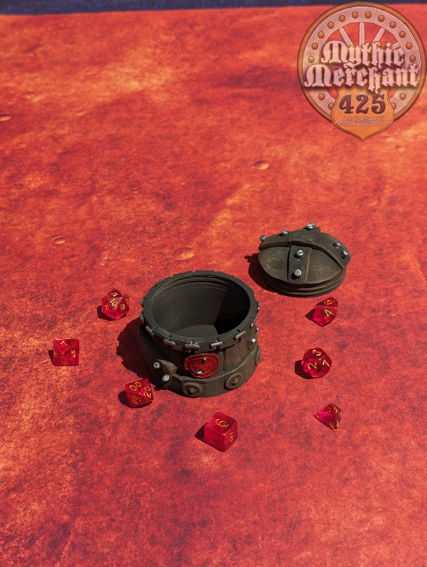 Orc 3D Printed Dice Jail | Fantasy Table Coaster | Goblin Dice Box | DnD Player Gift | Mythic Mugs by Ars Moriendi 3D- Embrace Orcish Might!