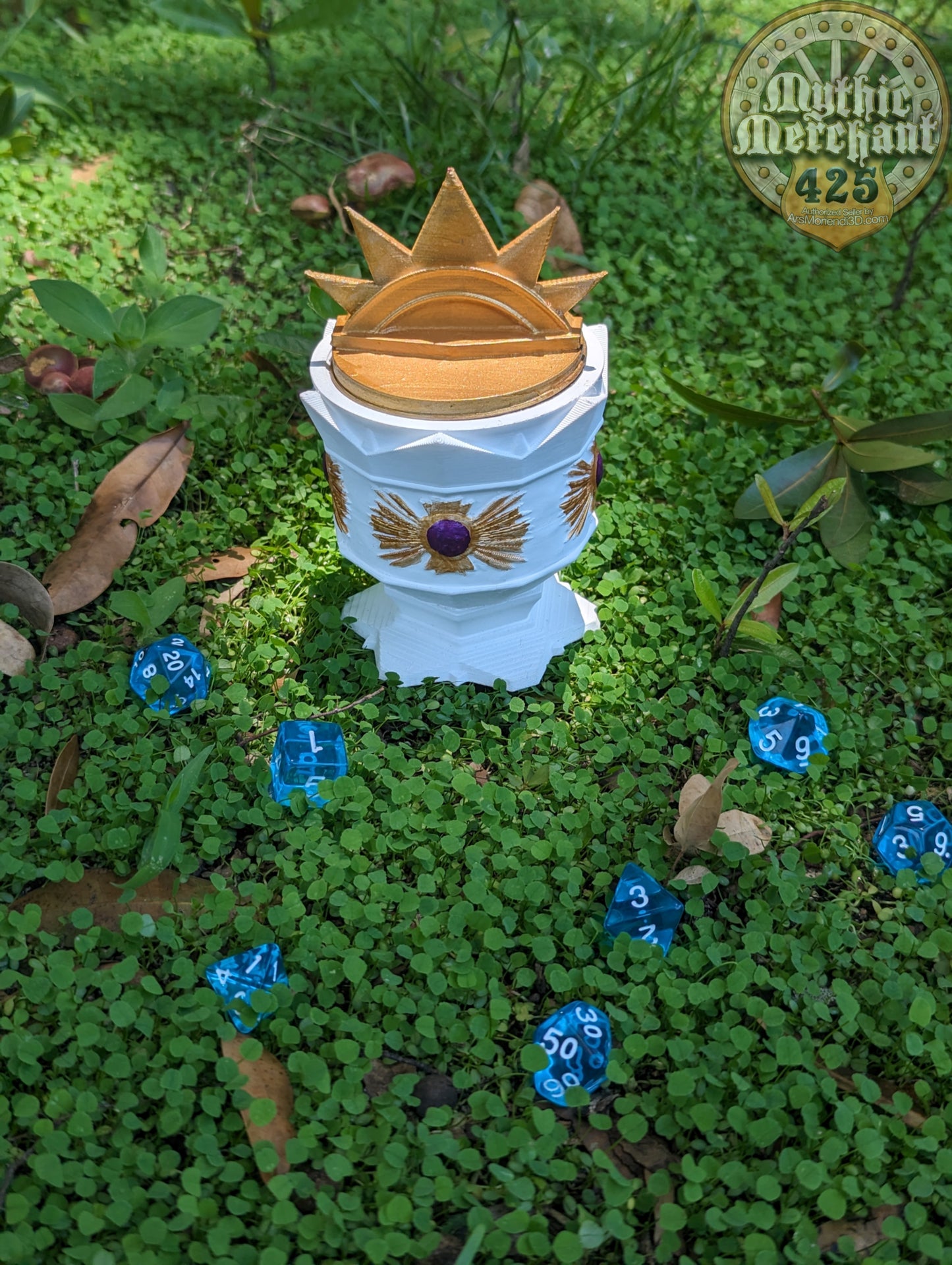 Paladin Class 3D Printed Dice Jail | RPG Dice Vault | D20 Storage Box- Uphold the Virtues of Light and Justice!