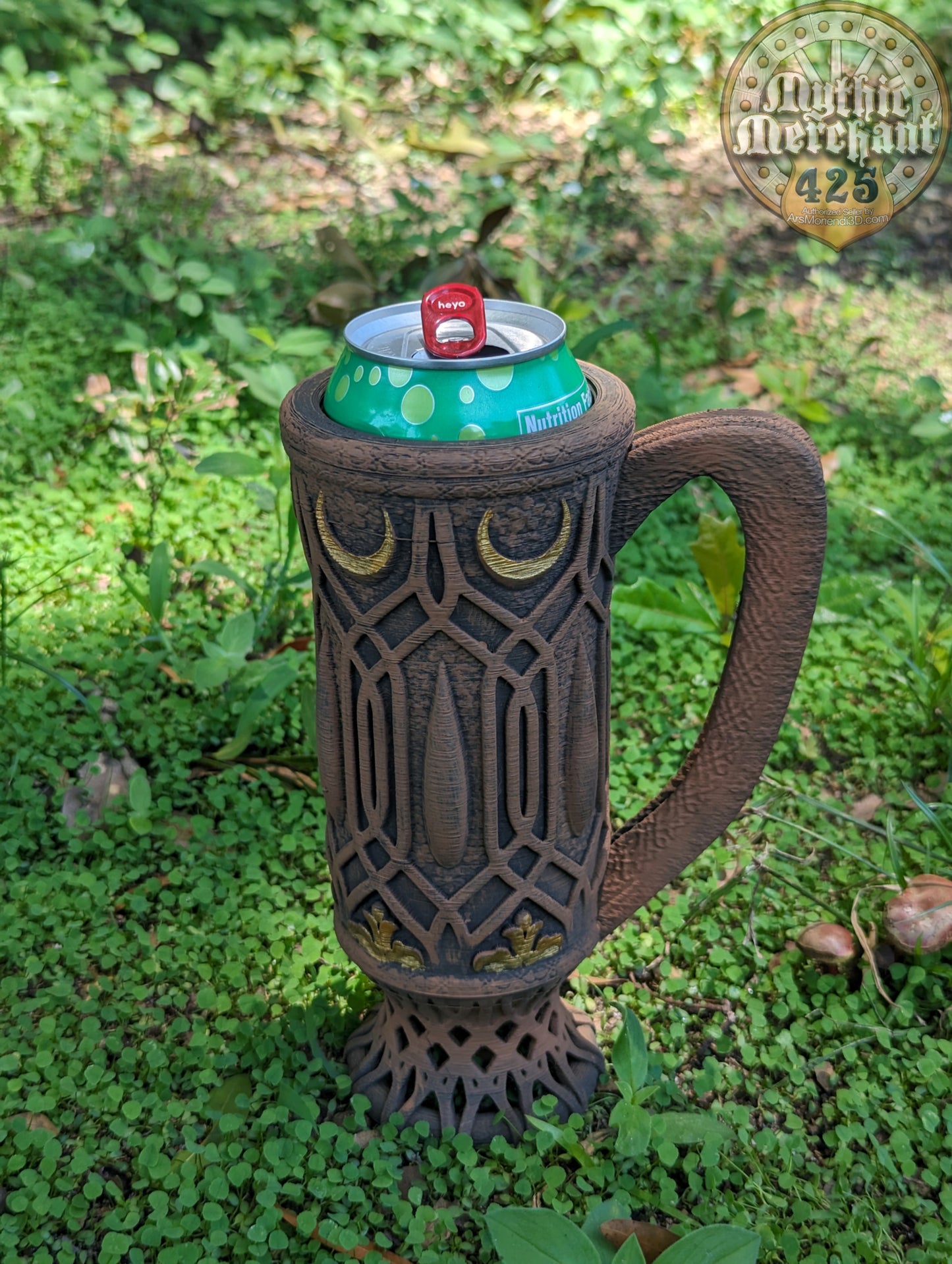 Elven 3D Printed Can Holder| Koozie | Elf Mug Stein | Mythic Mugs Collection by Ars Moriendi 3D- Embrace the Elegance of Elven Enchantment!
