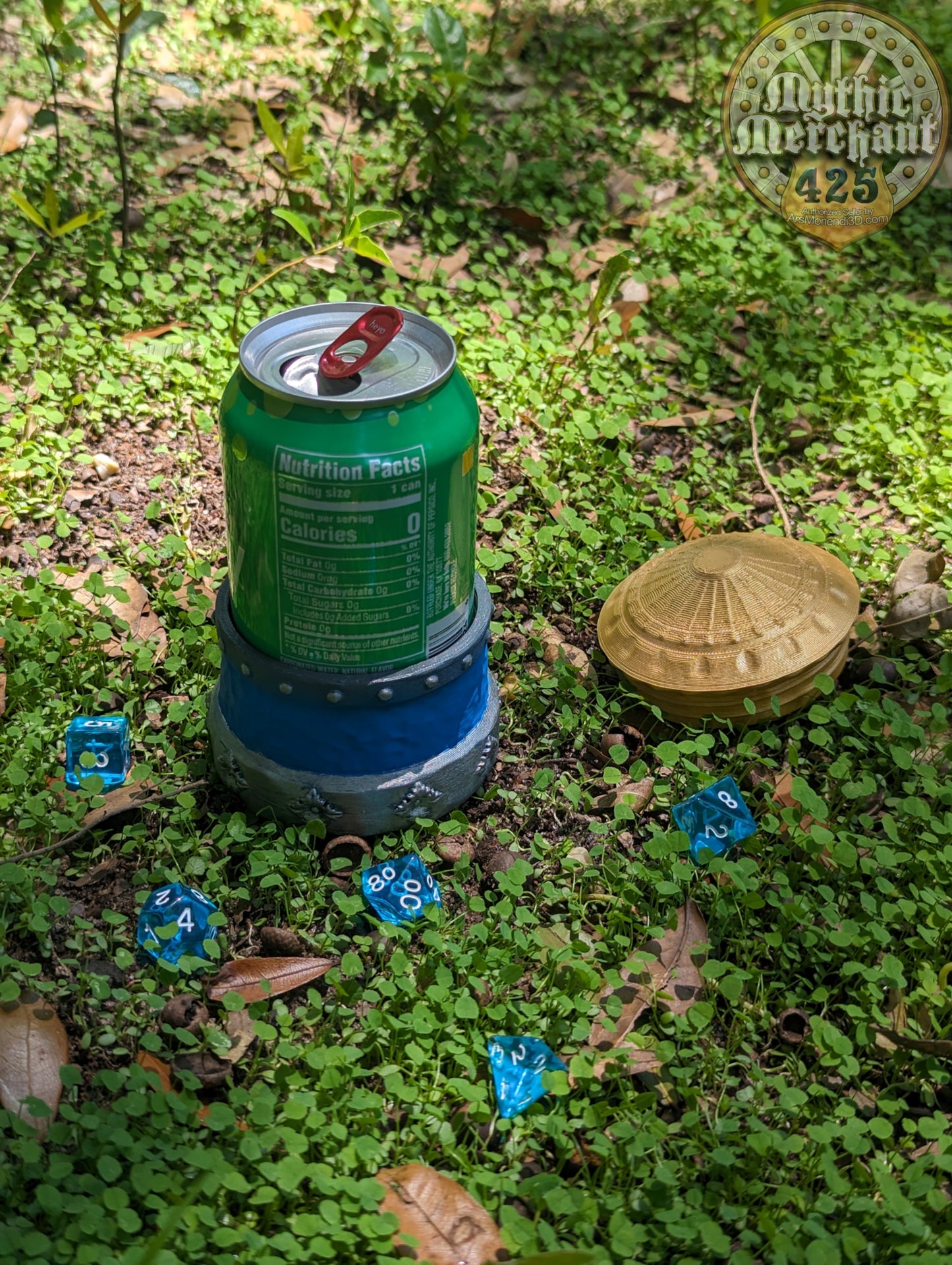 Lion's Brew 3D Printed Dice Jail | Tabletop Coaster | Mythic Mugs Collection by Ars Moriendi 3D - Adventure Calls!