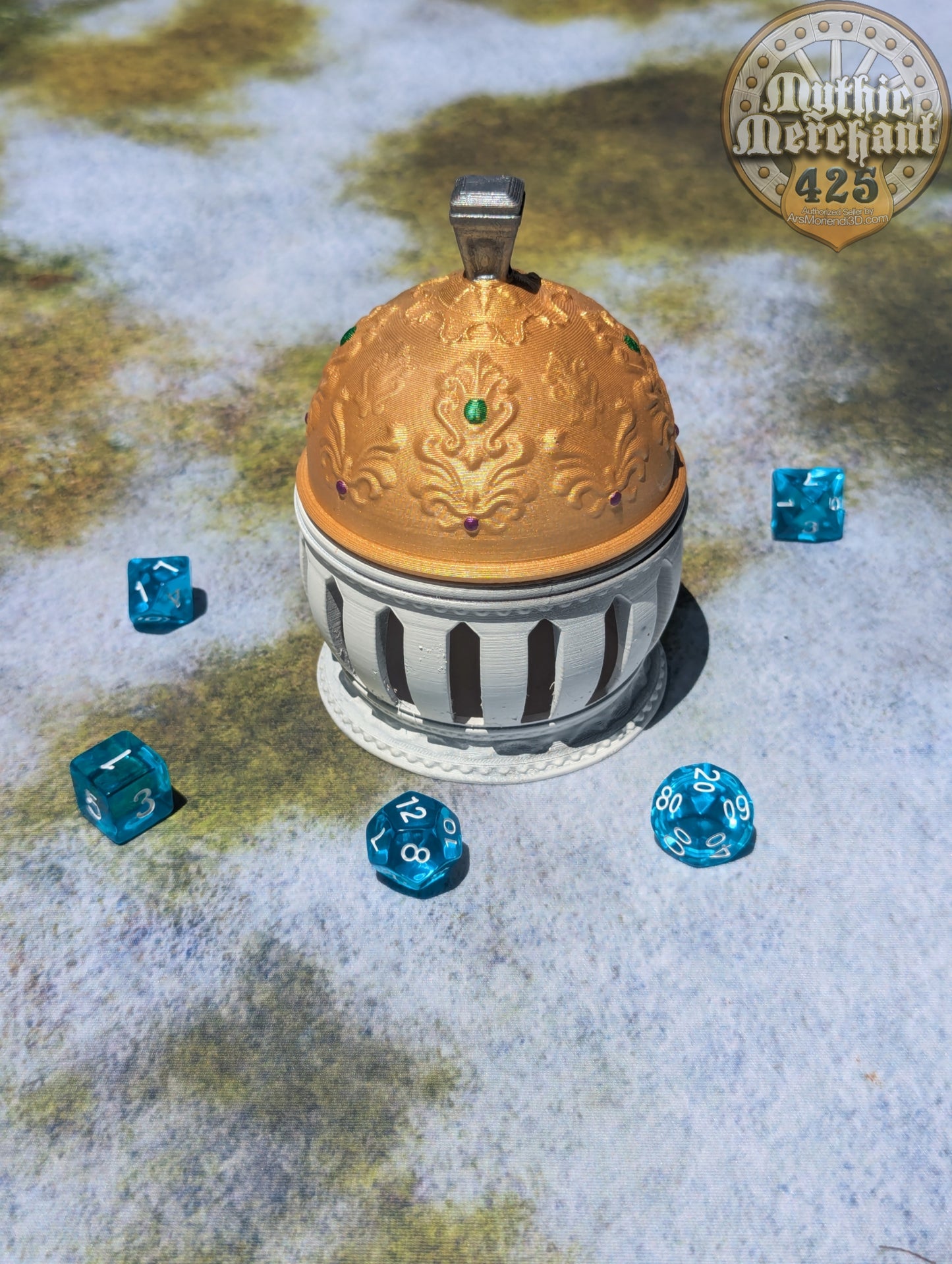 Cleric Class 3D Printed Dice Storage Box | Dice Vault | Dice Jail | Tabletop RPG Gaming Cosplay - Dungeons and Dragon DnD D&D Wargaming