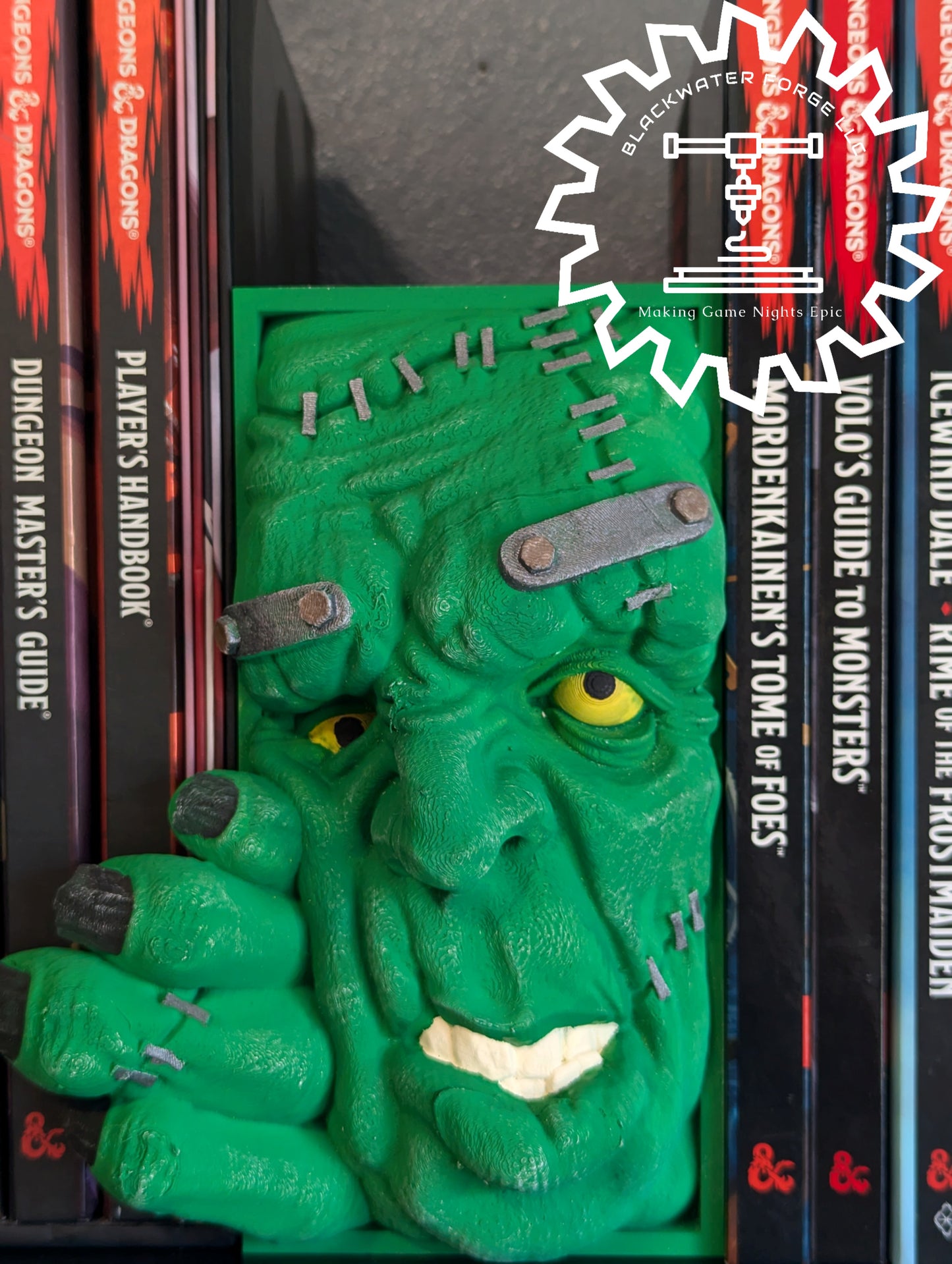 Dr. Frankenstein's Monster 3D Printed Book Nook- Miniatures of Madness- Step into the chilling laboratory of the legendary Dr. Frankenstein!