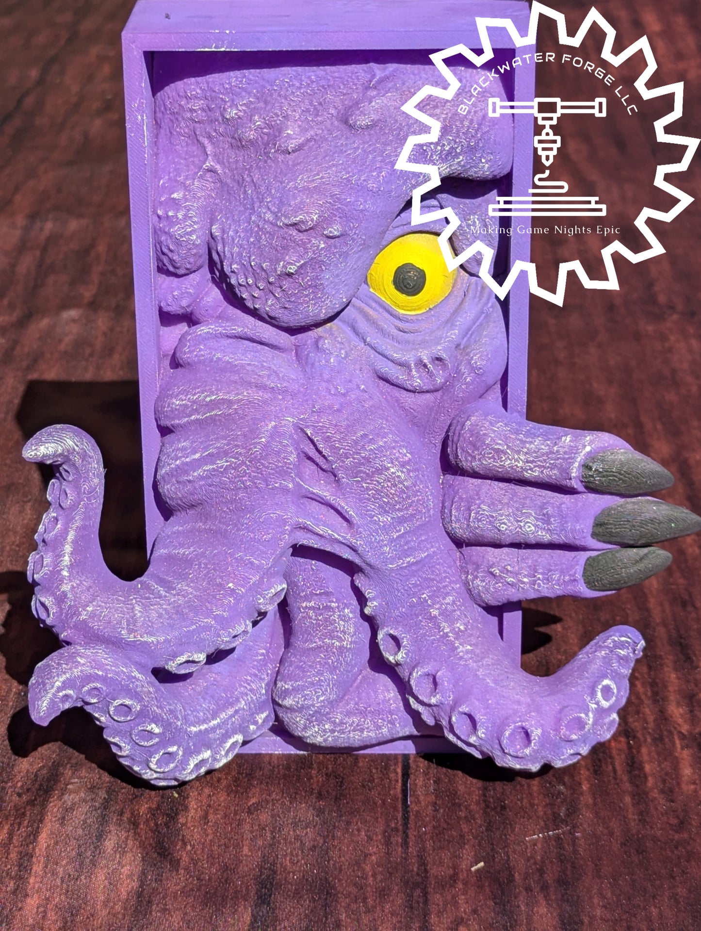 Mind Flayer Monster or Cthulhu Cultist 3D Printed Book Nook- Miniatures of Madness- A Portal to Madness!