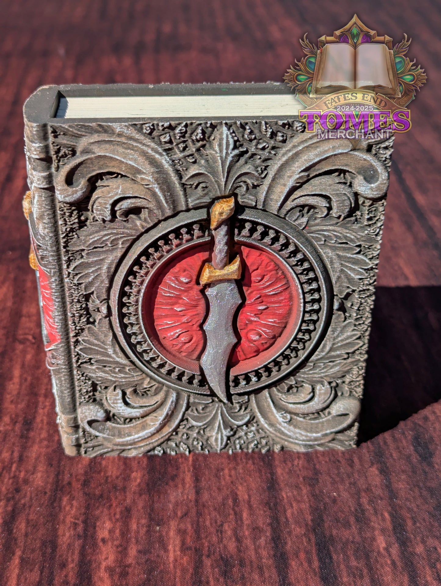Rogue 3D Printed RPG Spell Book Tome: RPG Dice Tray, Tokens, & Card Storage