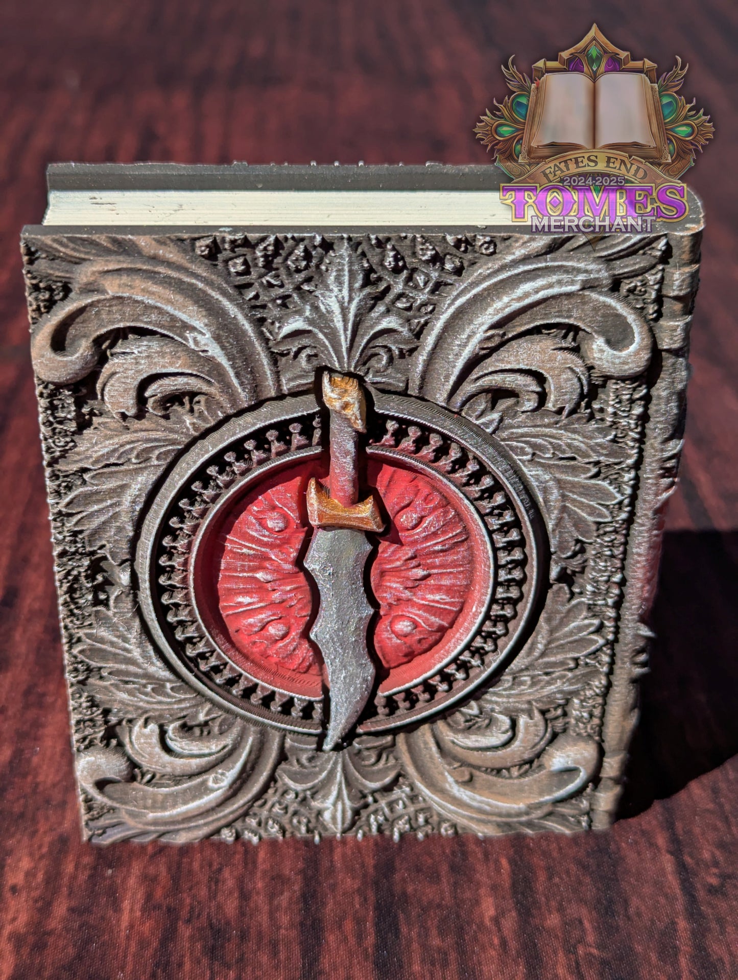 Rogue 3D Printed RPG Spell Book Tome: RPG Dice Tray, Tokens, & Card Storage
