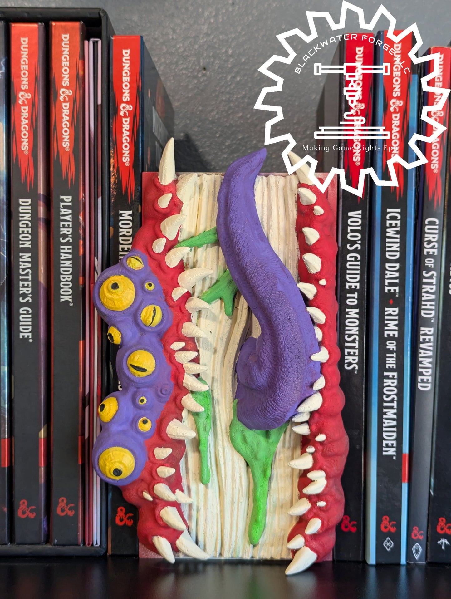 Mimic Monster 3D Printed Book Nook- Miniatures of Madness- Mimics are Everywhere!