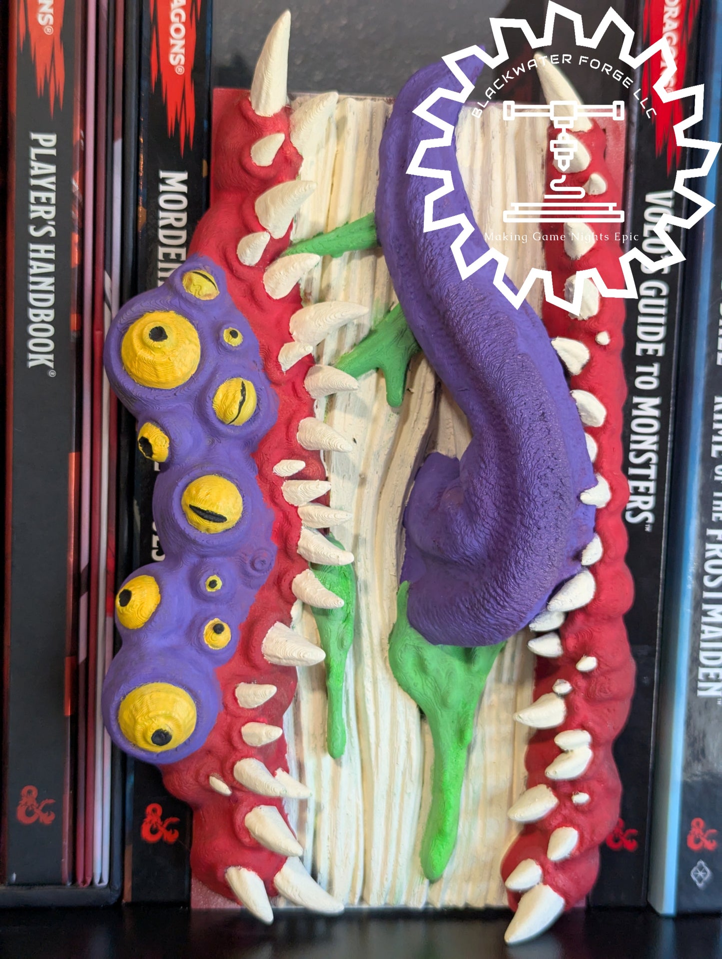 Mimic Monster 3D Printed Book Nook- Miniatures of Madness- Mimics are Everywhere!
