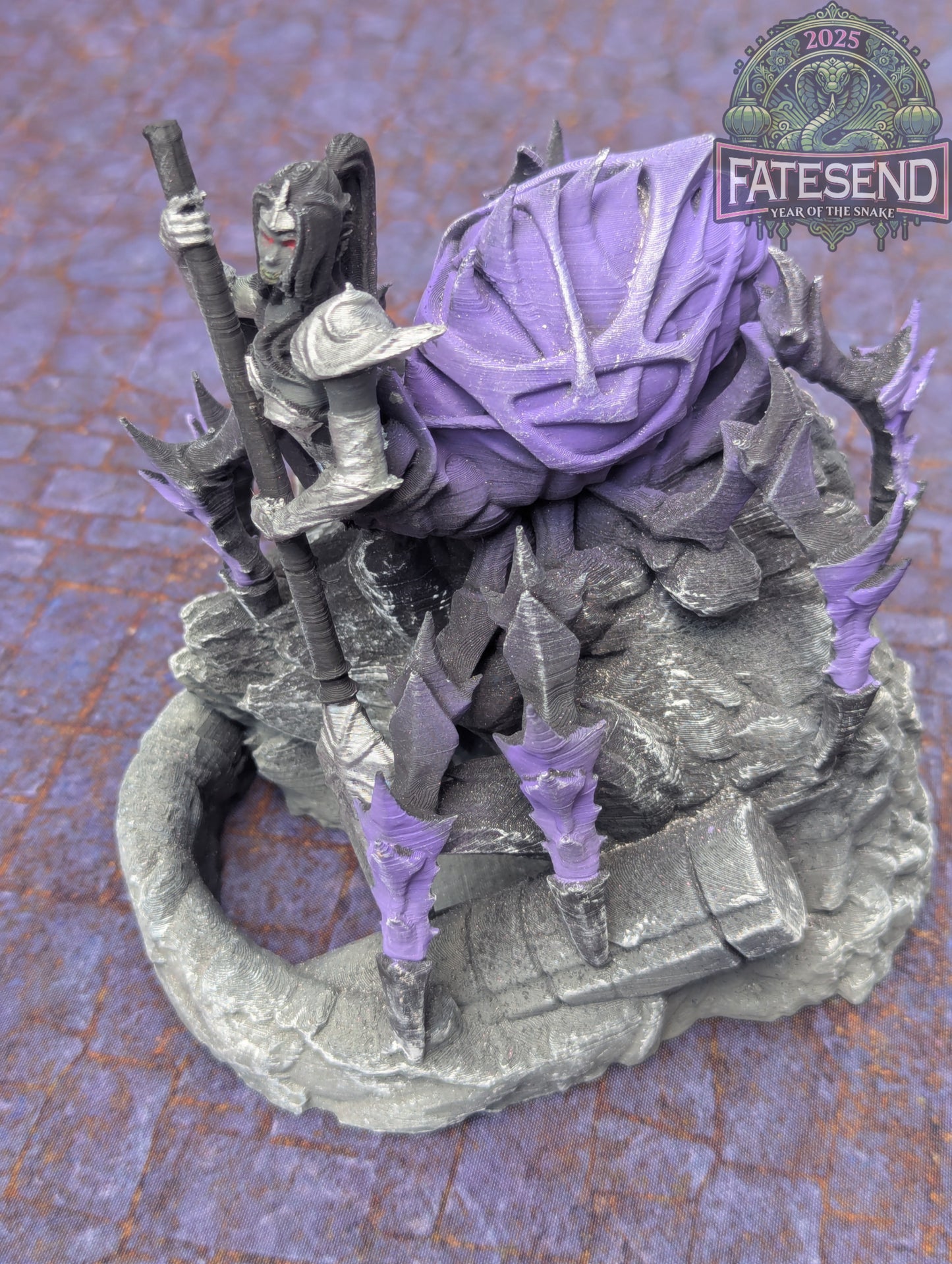 Drow Spider Queen 3D Printed Dice Tower by Kim Bolt - Fate's End Collection - Beware the Spider Queen of the Underdark!