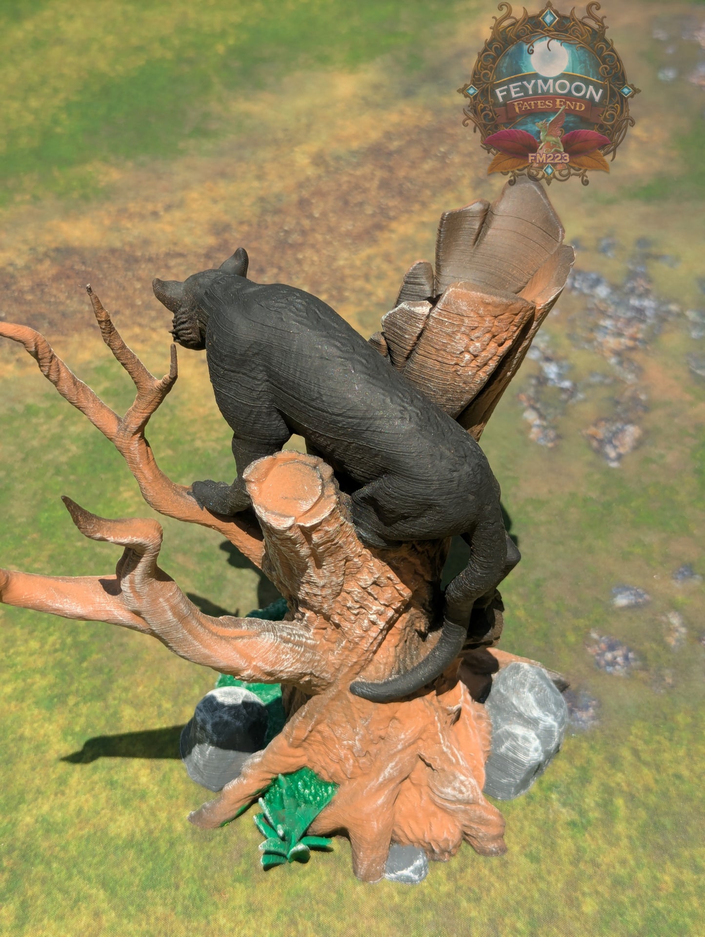 Fey Stalker Mountain Lion 3D Printed Dice Tower by Kim Bolt - Fate's End Fey Moon Collection - Channel Primal Precision!