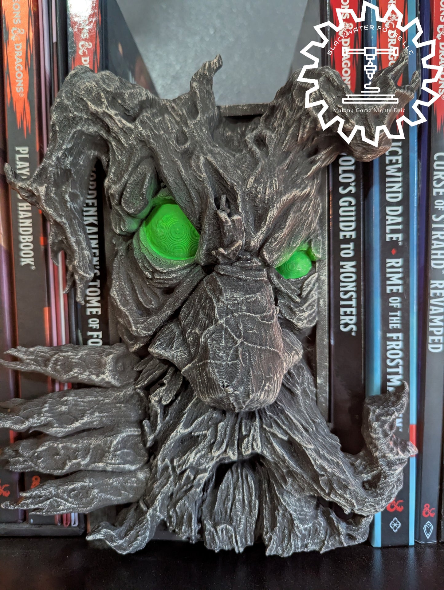 Treant 3D Printed Book Nook- Miniatures of Madness- Bring your bookshelf to life with the Treant Book Nook!