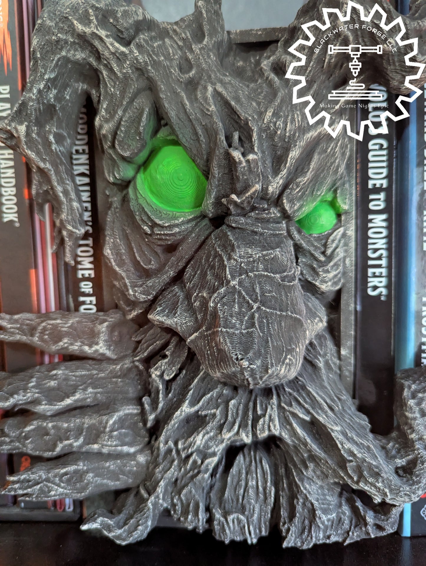 Treant 3D Printed Book Nook- Miniatures of Madness- Bring your bookshelf to life with the Treant Book Nook!