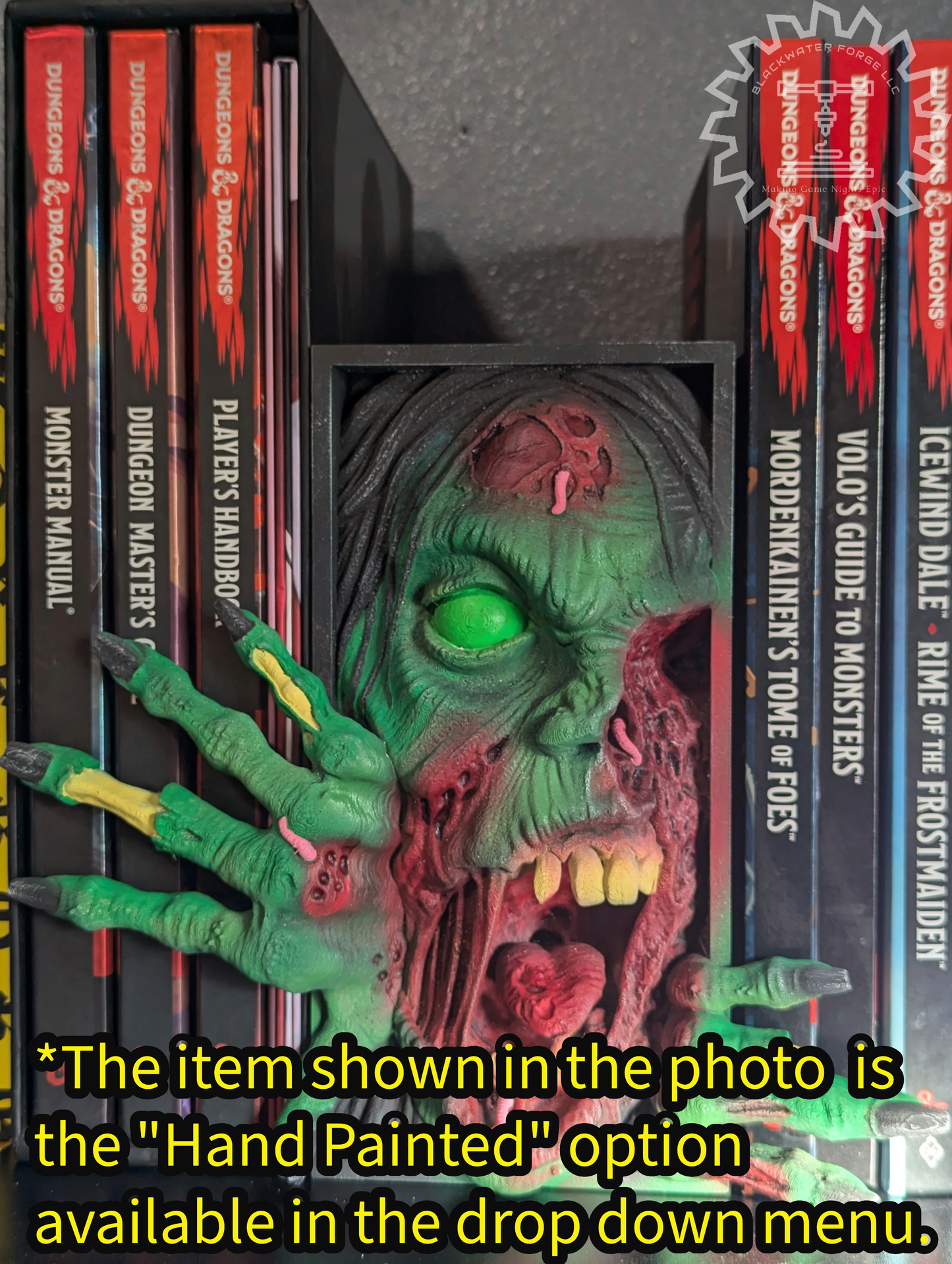 Zombie Undead Monster 3D Printed Book Nook- Miniatures of Madness- Beware the Undead!