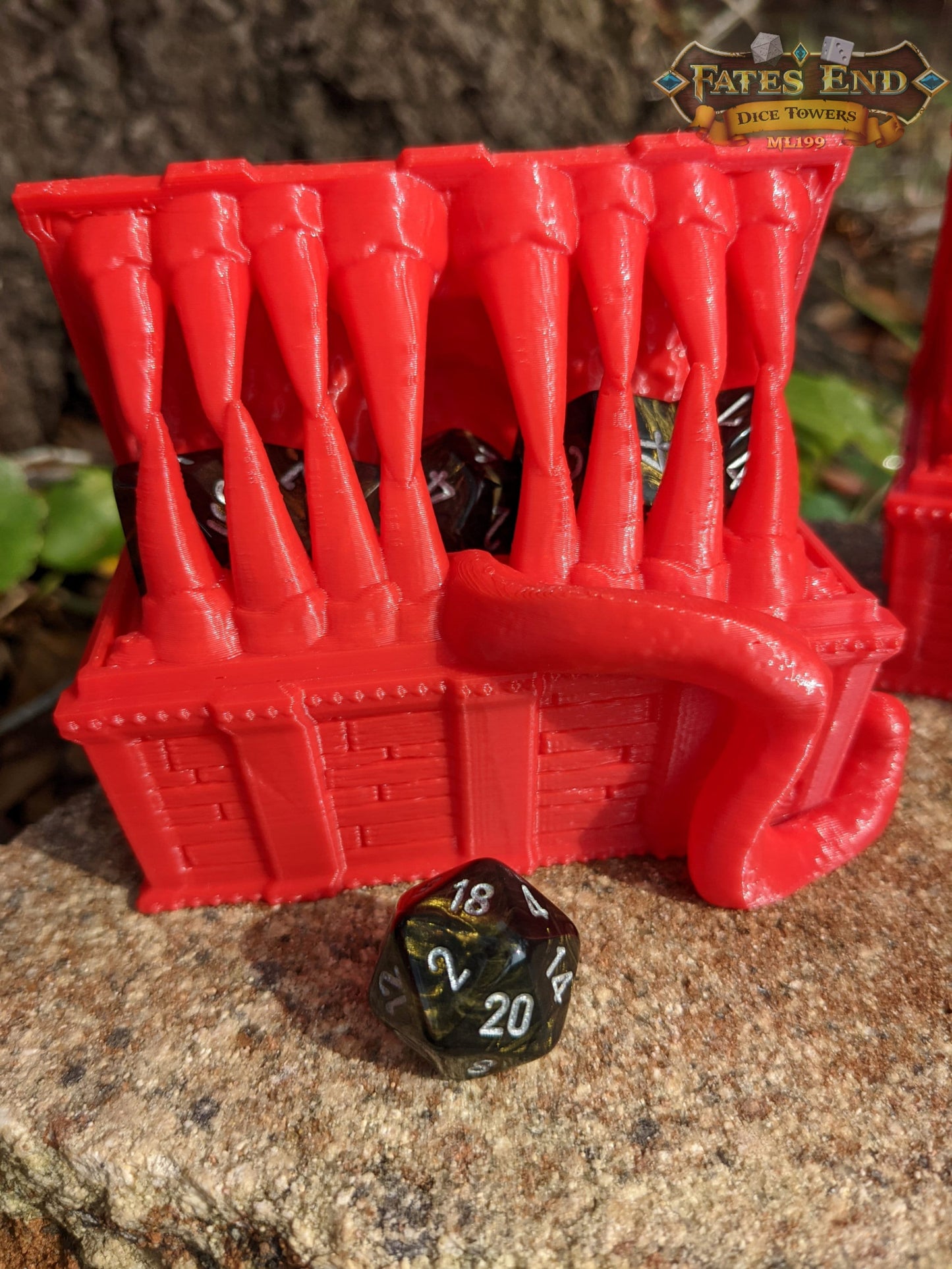 Mimic 3D Printed Dice Jail | RPG Dice Vault | D20 Box | Player Gift - Fate's End Collection - Beware this Treasure Chest Adventurers!