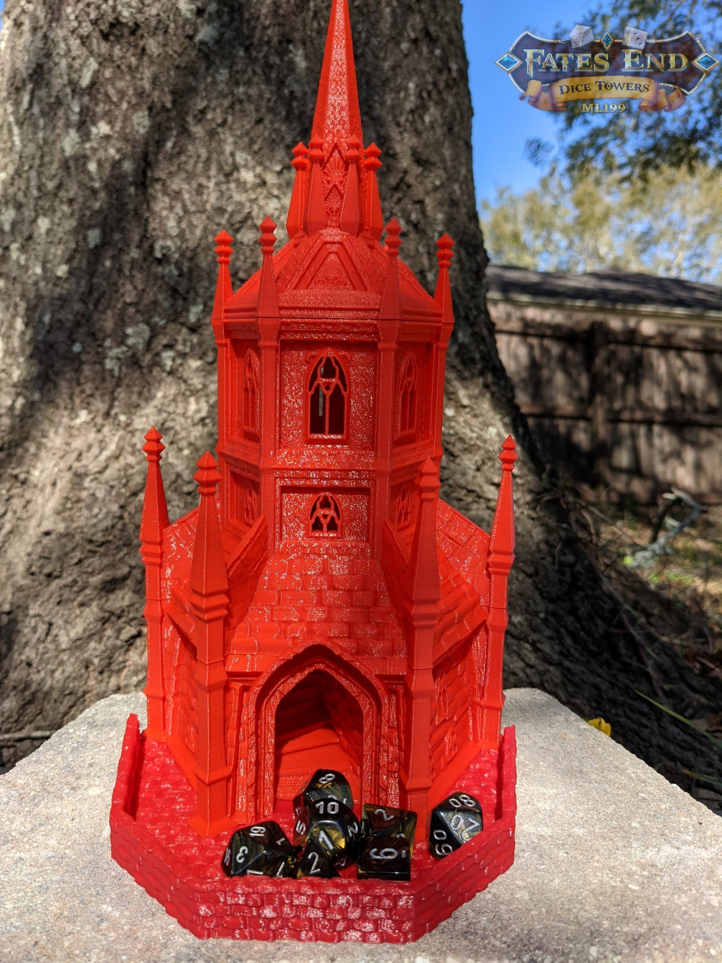 Paladin 3D Printed Dice Tower - Fate's End Collection - A Beacon of Honor!