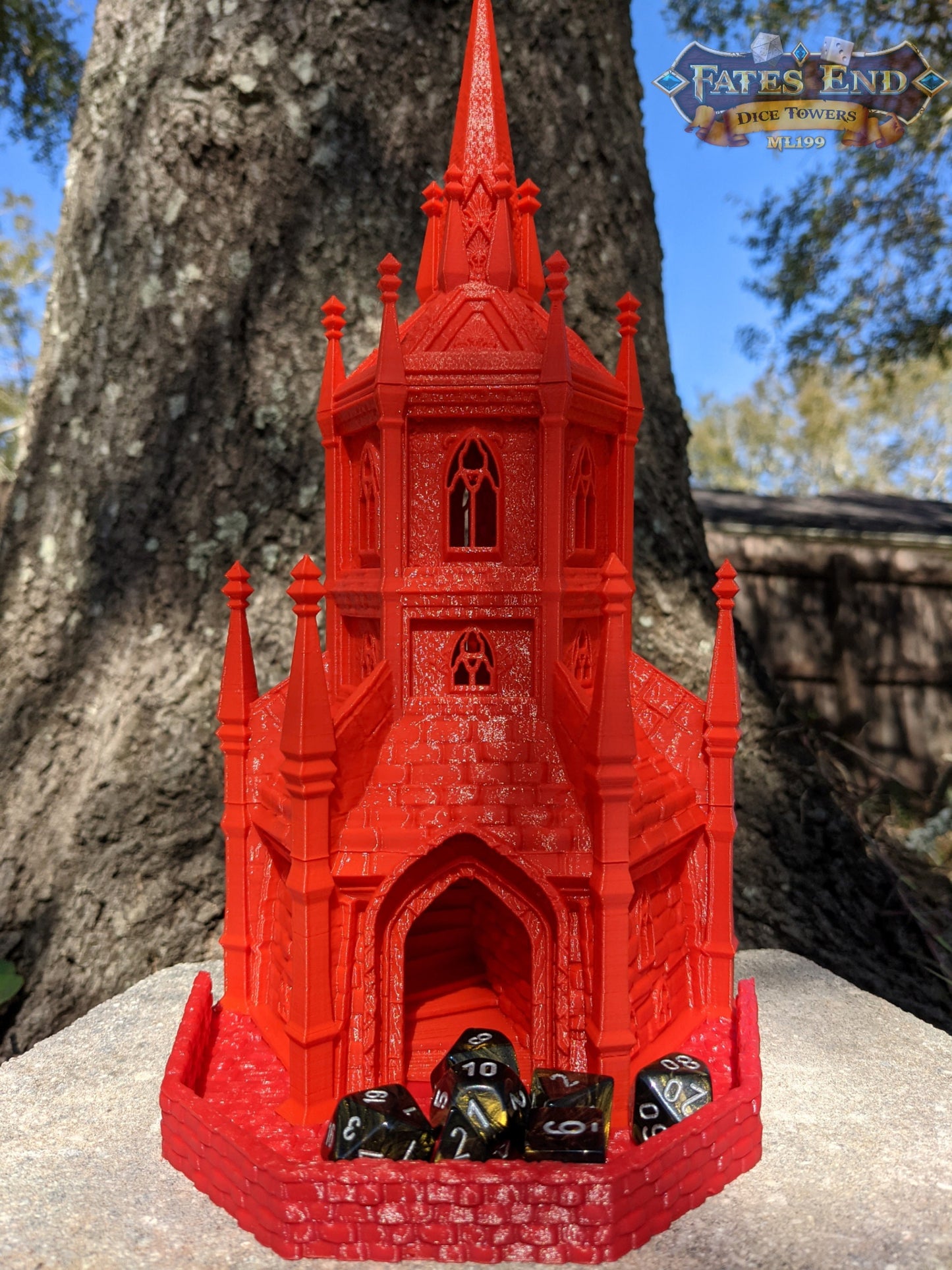Paladin 3D Printed Dice Tower - Fate's End Collection - A Beacon of Honor!