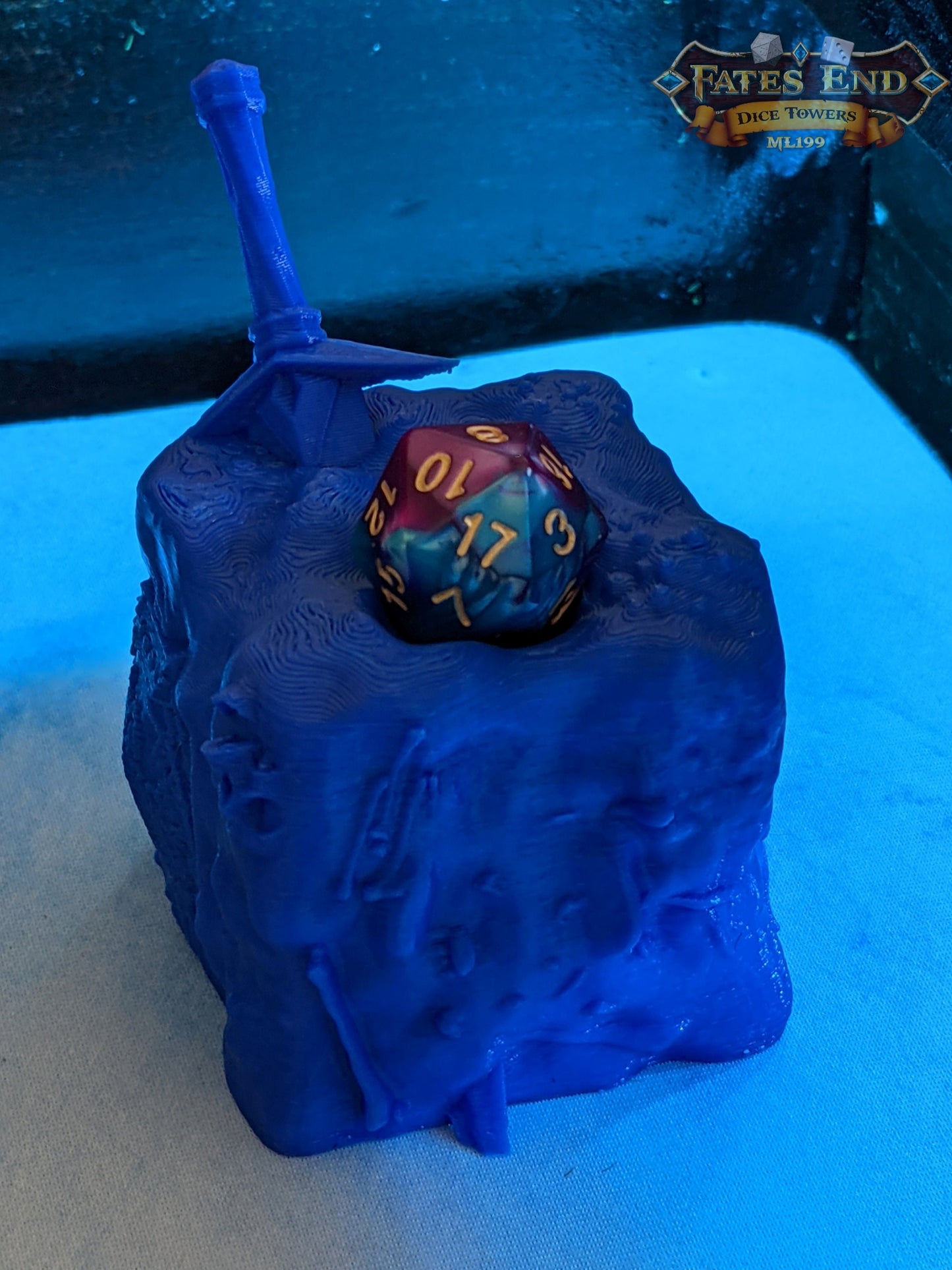 Gelatinous Cube 3D Printed Dice Jail | RPG Dice Vault | D20 Storage Box | Player Gift - Embrace the Curious Confinement!