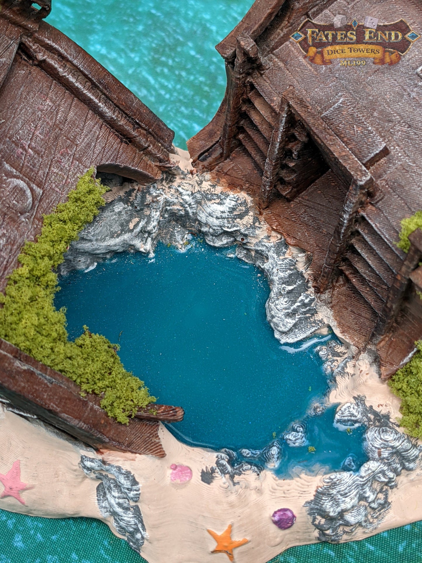 Pirate Ship 3D Printed Dice Tower - Fate's End Collection - Tabletop RPG Gaming Fantasy Cosplay - Sail Uncharted Waters of Fate in Flair .