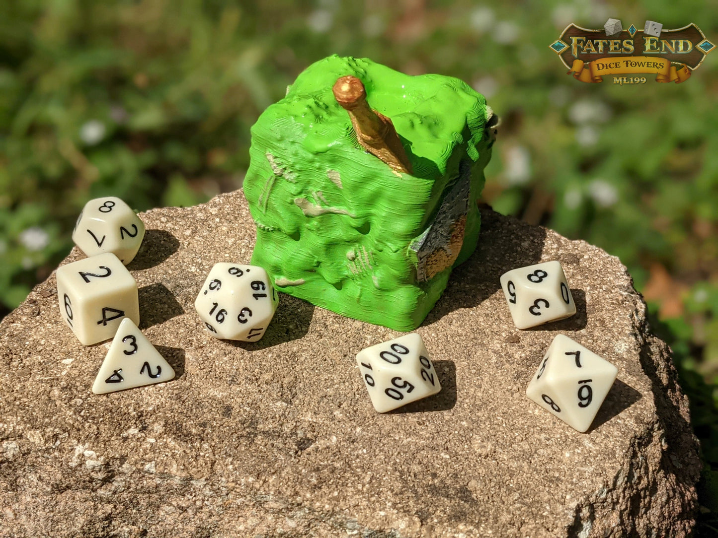 Gelatinous Cube 3D Printed Dice Jail | RPG Dice Vault | D20 Storage Box | Player Gift - Embrace the Curious Confinement!