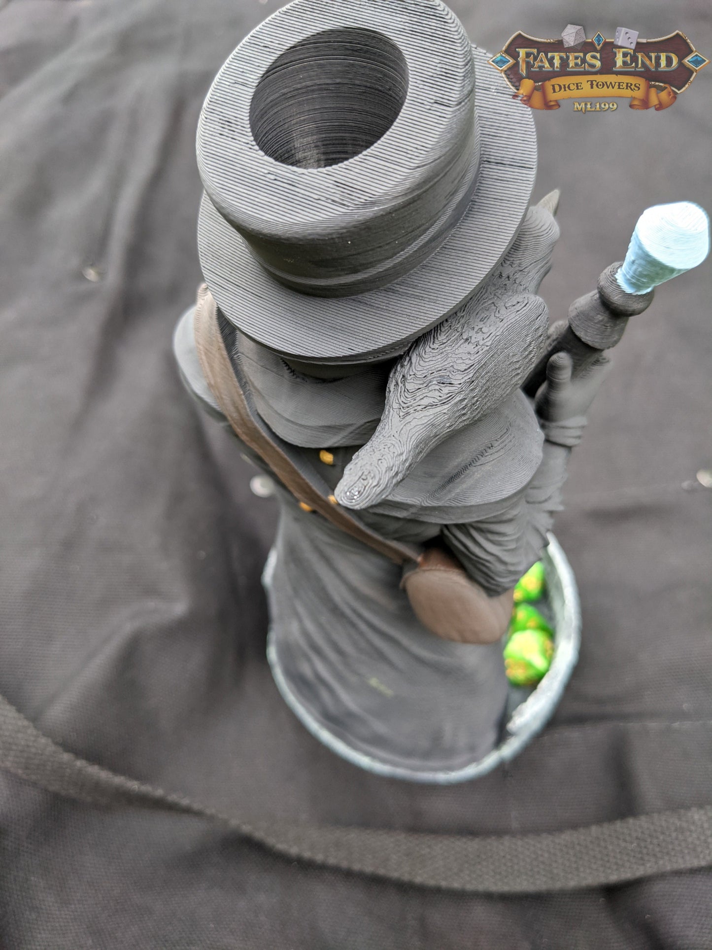 Plague Doctor 3D Printed Dice Tower | RPG Dice Tray | Gothic Decor | Unique Gift - Embrace Dark Ambiance!