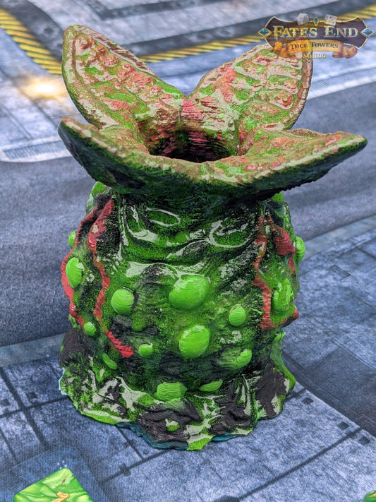 Alien Egg Pod 3D Printed Dice Box | D20 Dice Jail | Dice Vault - Fate's End Collection - Encase Your Dice in the Dread & Wonder of Deep Space Horror!