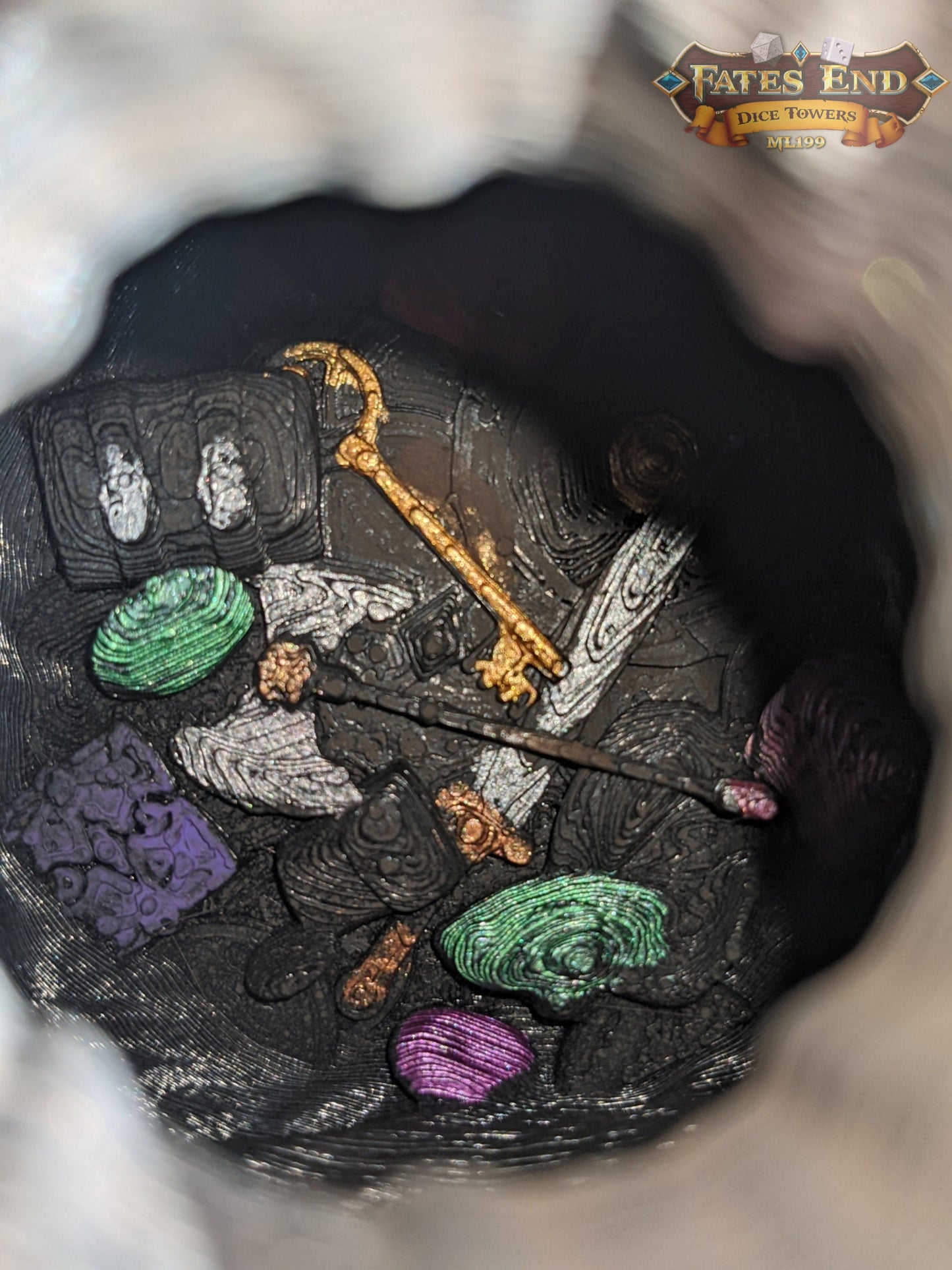 Bag of Holding 3D Printed Dice Jail | RPG Dice Vault | D20 Storage Box | Player Gift - Store Your Dice in Enchanted Depths Beyond Reality!