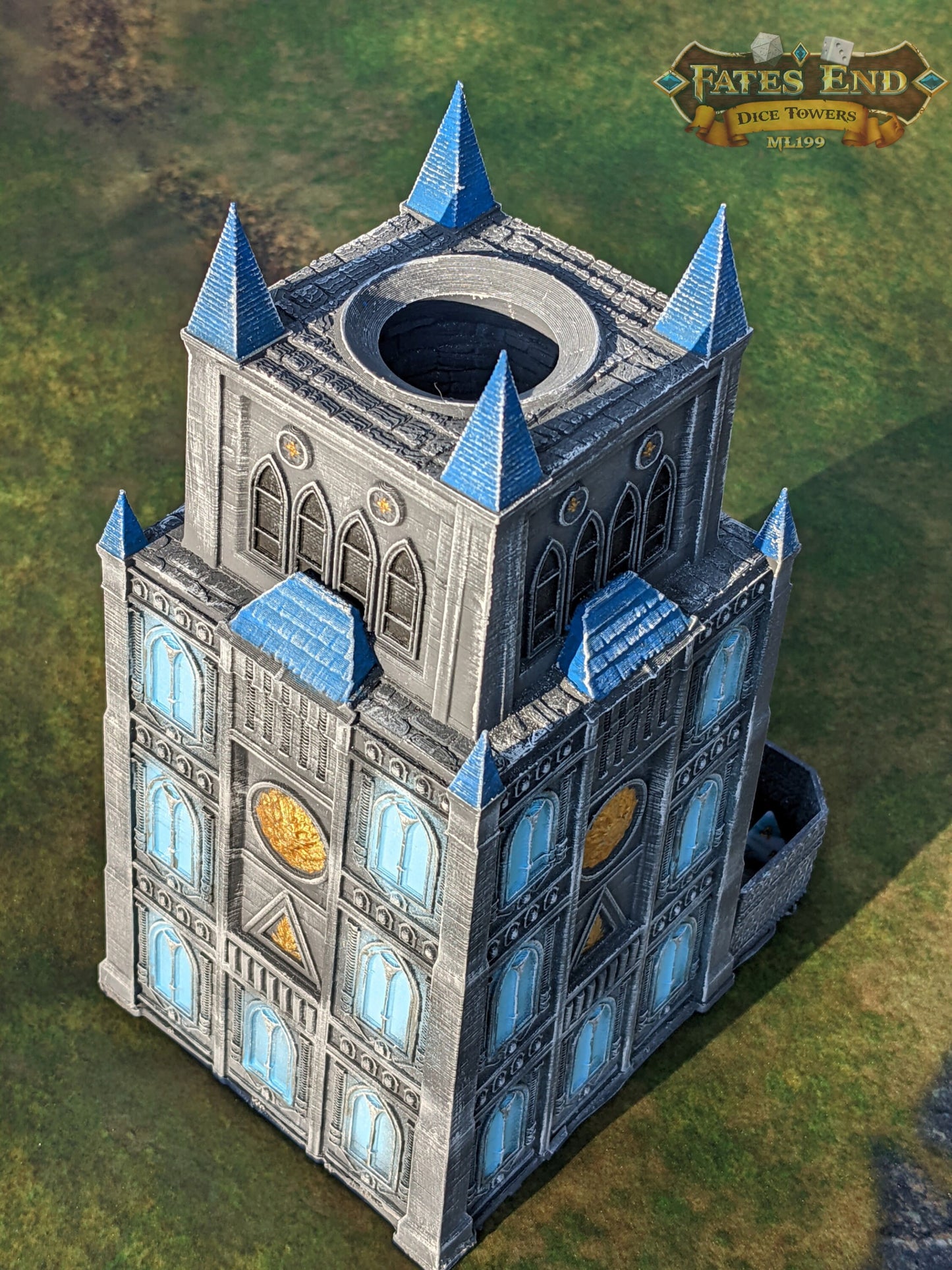 Garrison Fortress 3D Printed Cathedral Dice Tower - Fate's End Collection by Kim Bolt- Defend Your Realm & Guard Your Rolls!