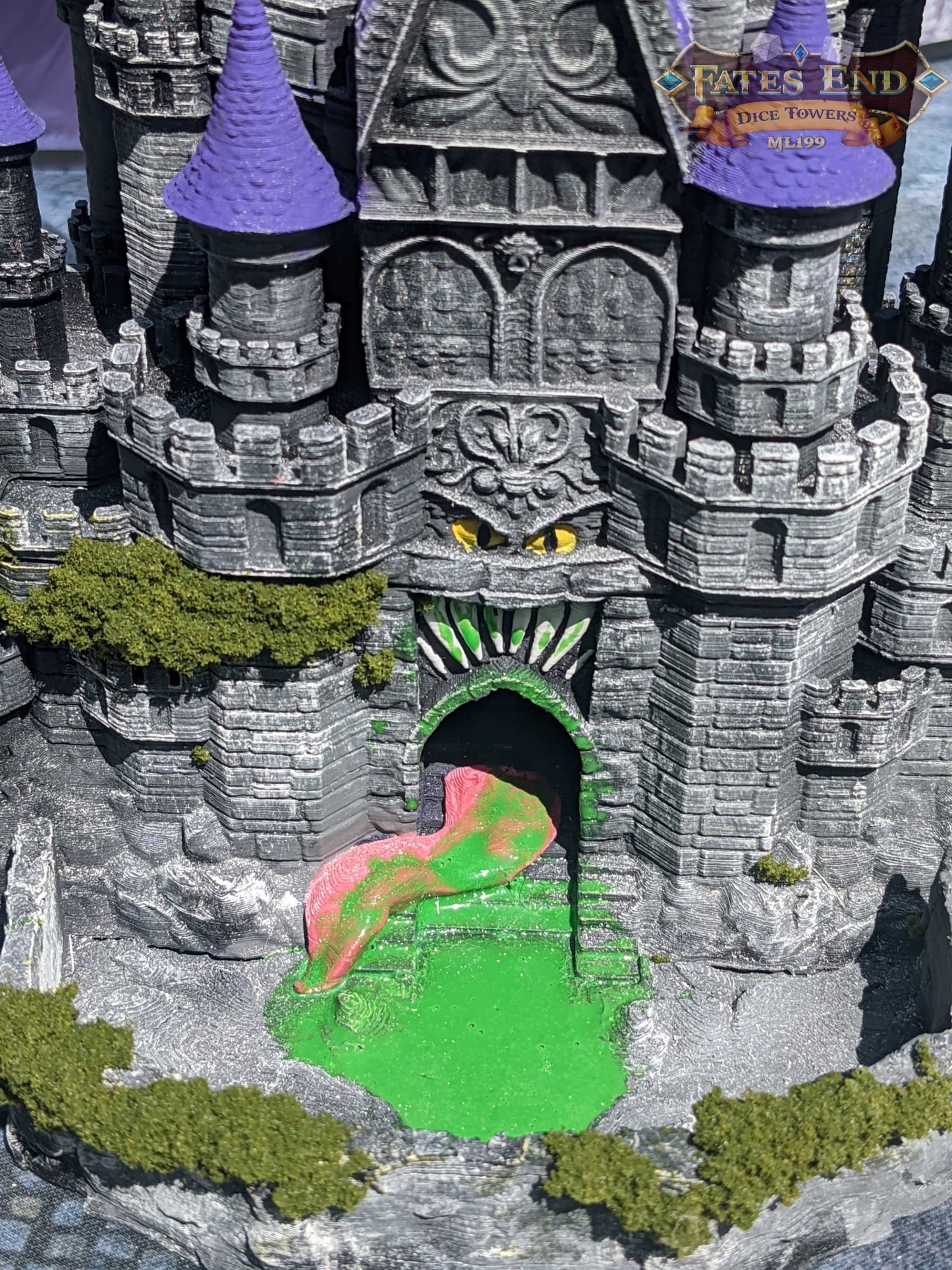 Mimic Castle 3D Printed Dice Tower- Fate's End Collection- Conquer the Mysteries of the Mimic Castle!