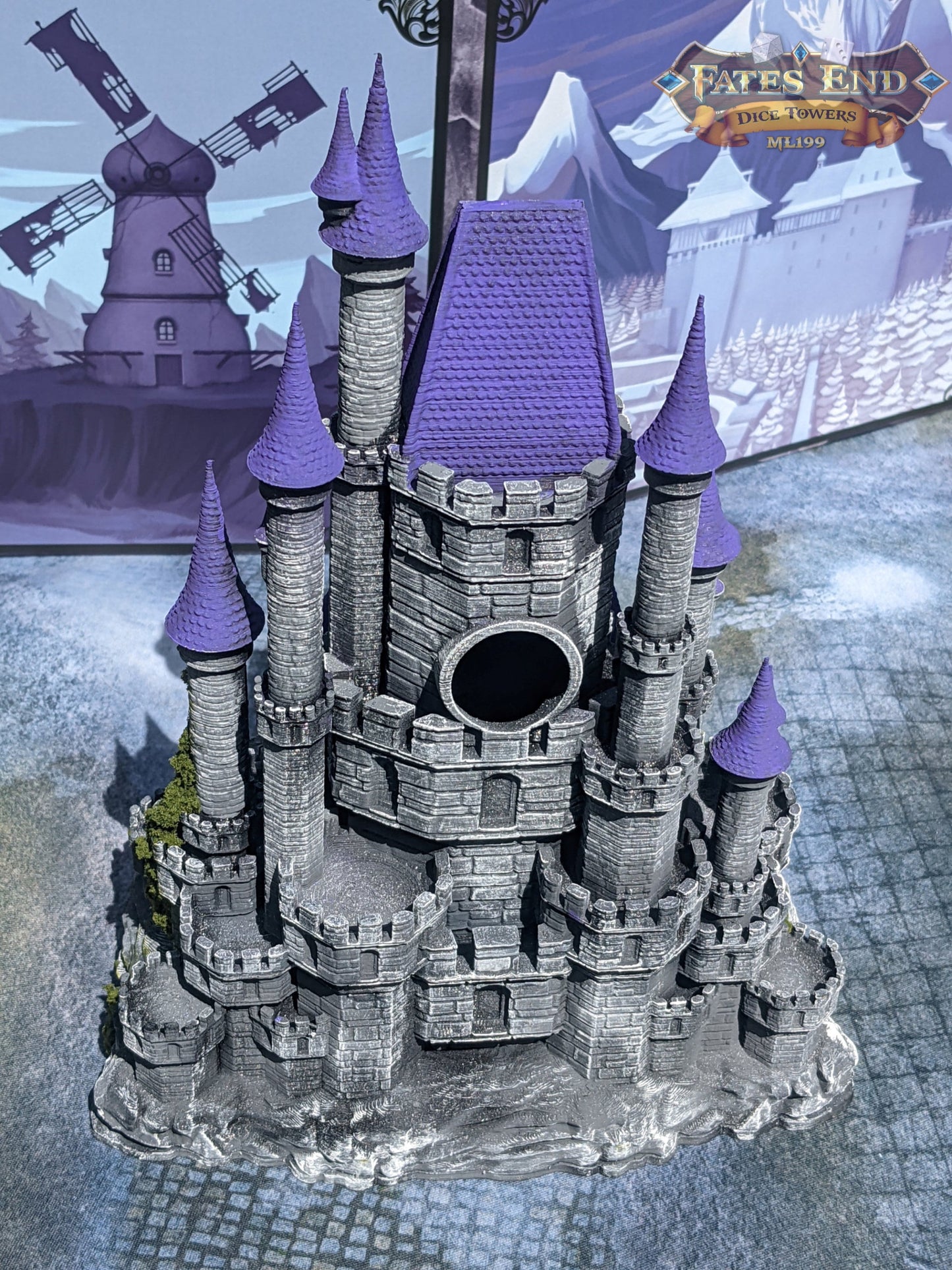 Mimic Castle 3D Printed Dice Tower- Fate's End Collection- Conquer the Mysteries of the Mimic Castle!