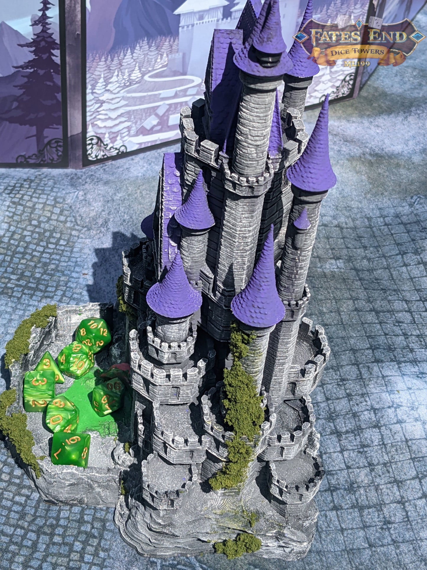 Mimic Castle 3D Printed Dice Tower- Fate's End Collection- Conquer the Mysteries of the Mimic Castle!