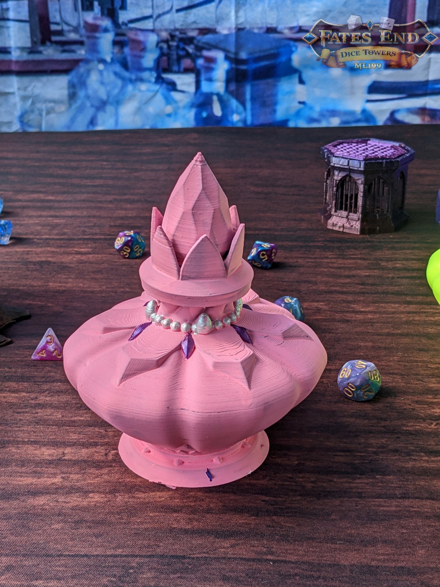 Potion Bottle 3D Printed Dice Jail | RPG Dice Vault | D20 Storage Box | Player Gift | Fate's End Collection - Unlock the Magic within!