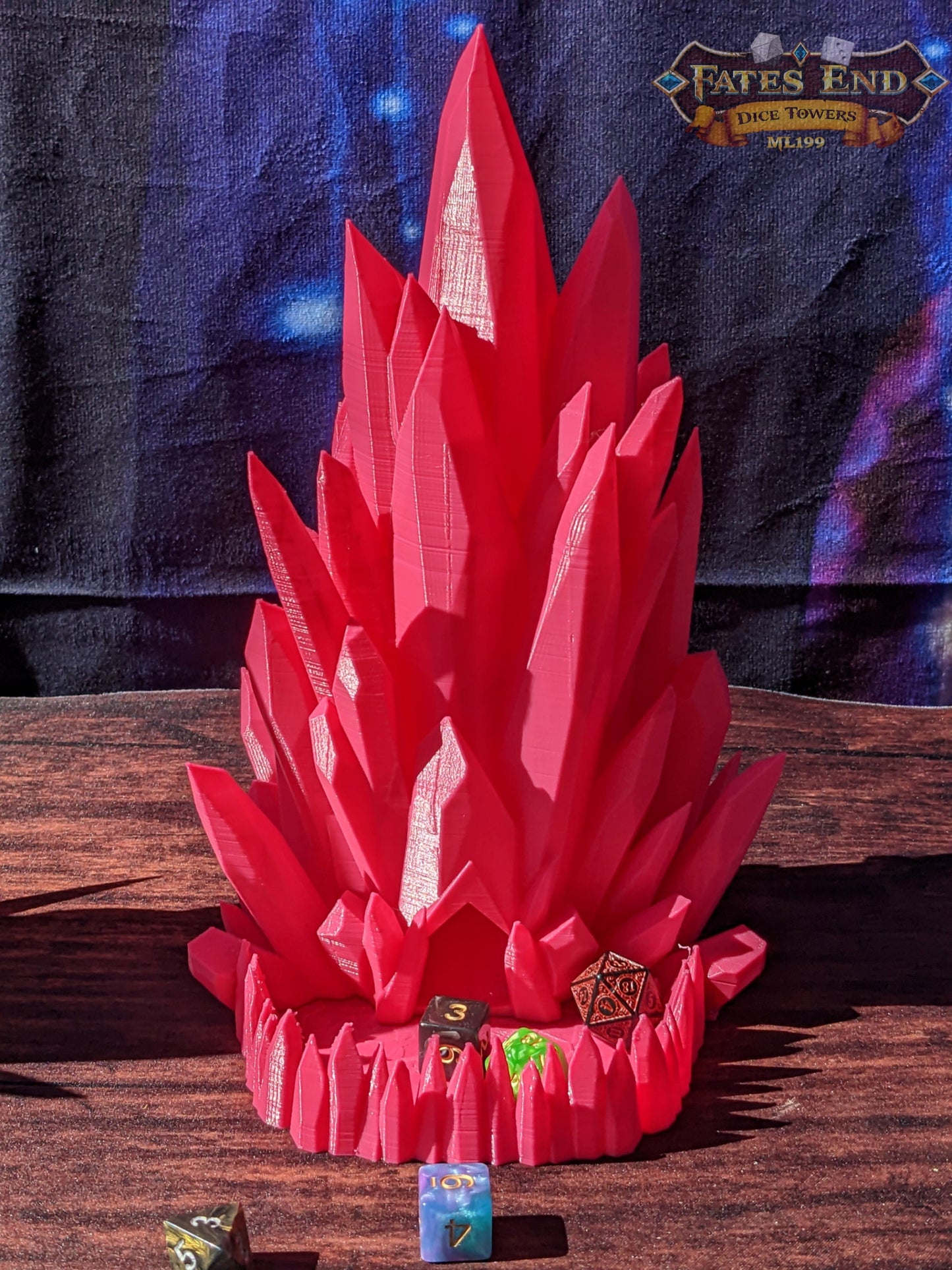 Crystal Dice Tower - Fate's End Collection - Channel Luminous Magic and Clarity with Every Prism Roll.