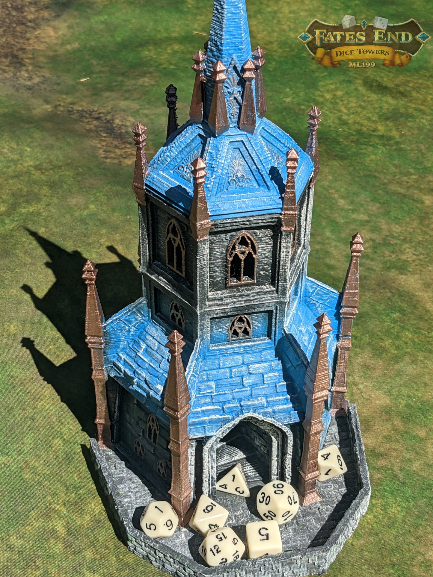 Paladin 3D Printed Dice Tower - Fate's End Collection - A Beacon of Honor!