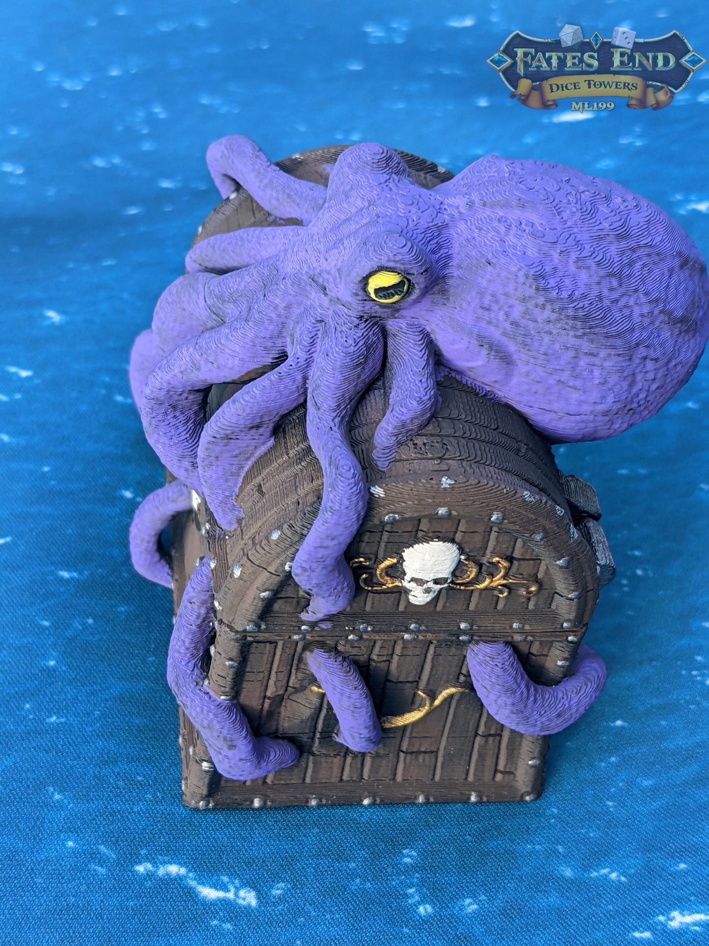 Davy Jones Locker 3D Printed Octopus Dice Jail | Pirate Dice Vault | D20 Box | Player Gift -Buried in the Sunken Depths of Legendary Lore!