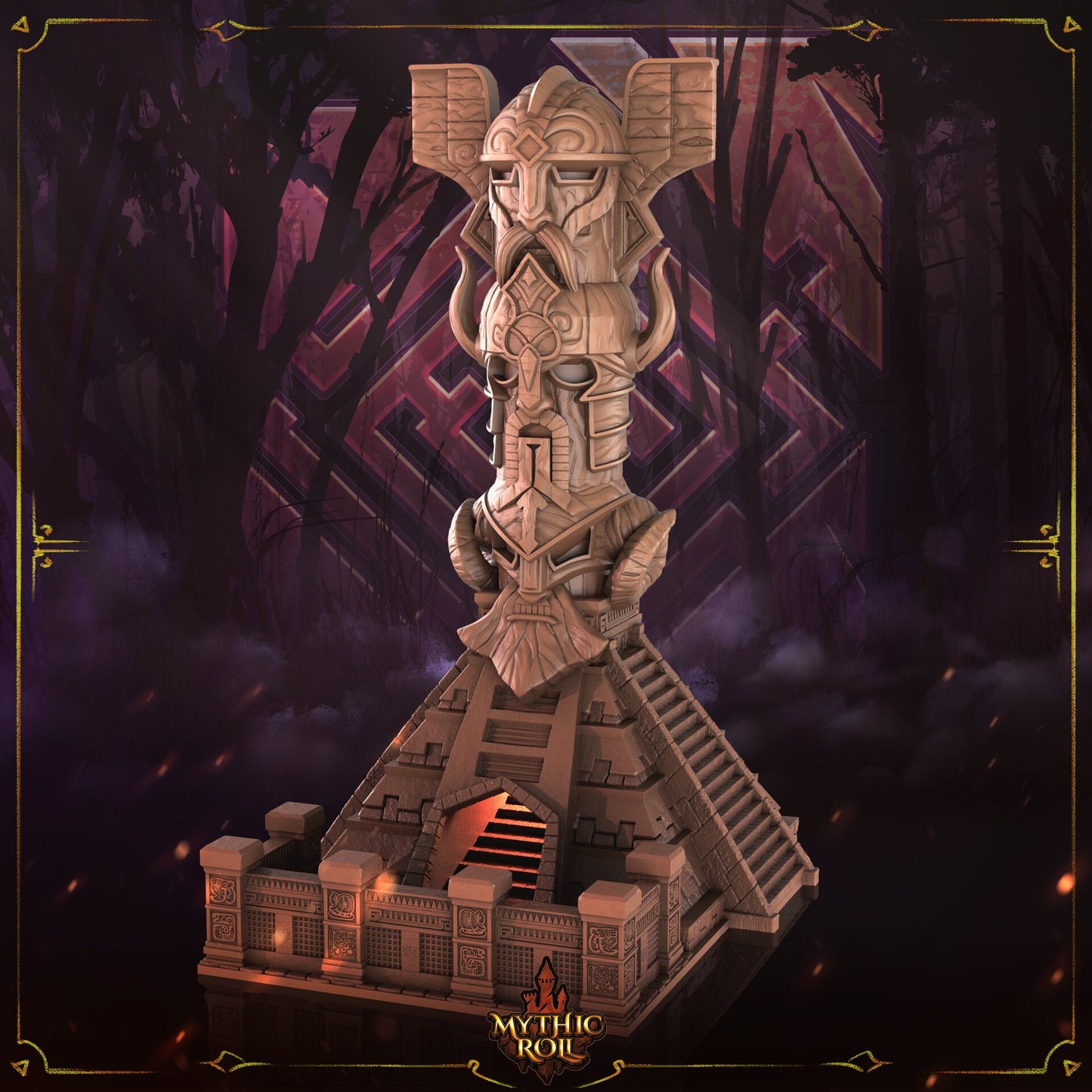Encesti Aztec / Viking Dice Tower-Mythic Roll-Unchained Games