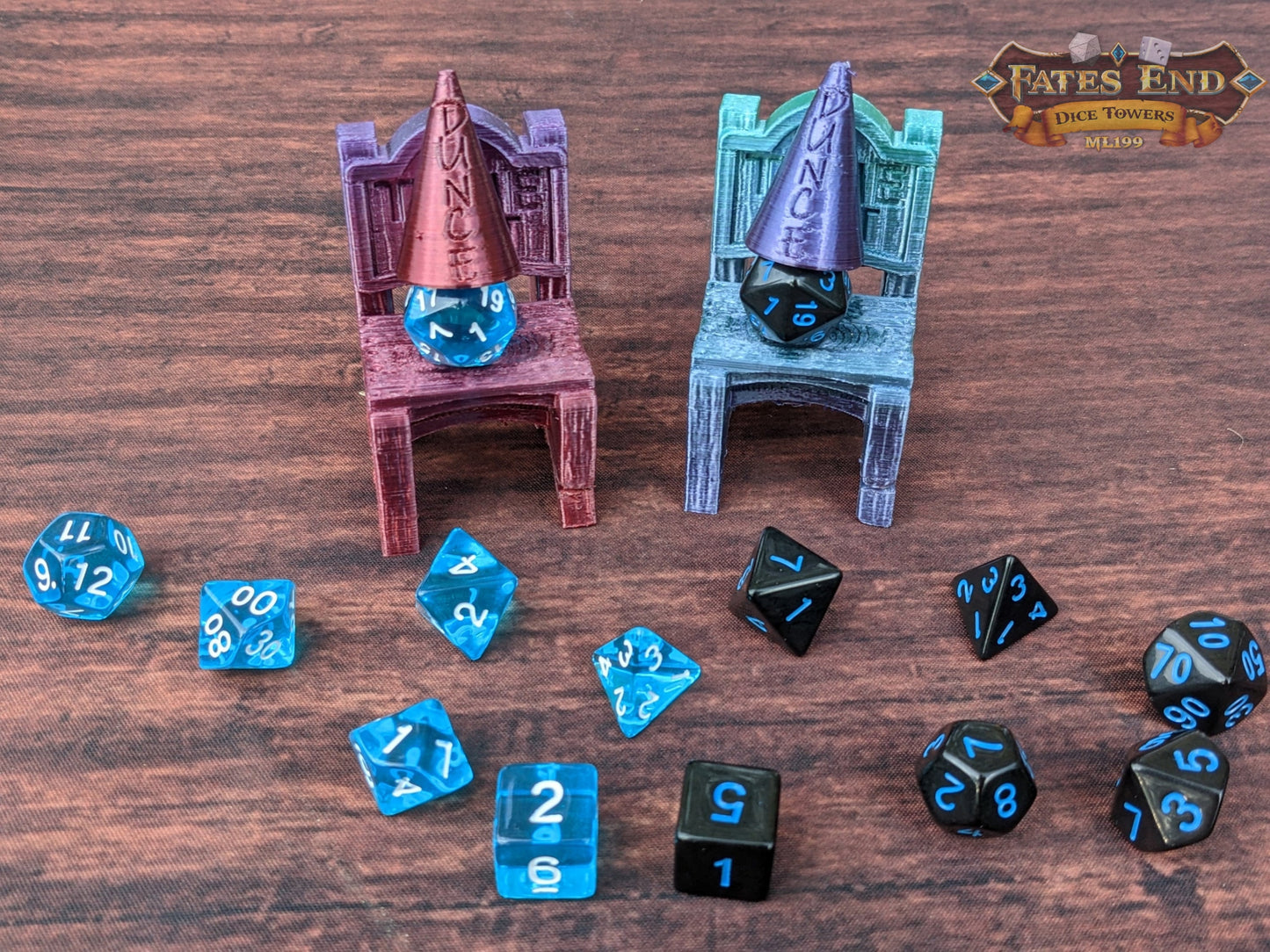 Time Out Chair & Dunce Cap 3D Printed Dice Jail - RPG Dice Vault - D20 Shame Chair - Roll for Redemption and Shameless Fun