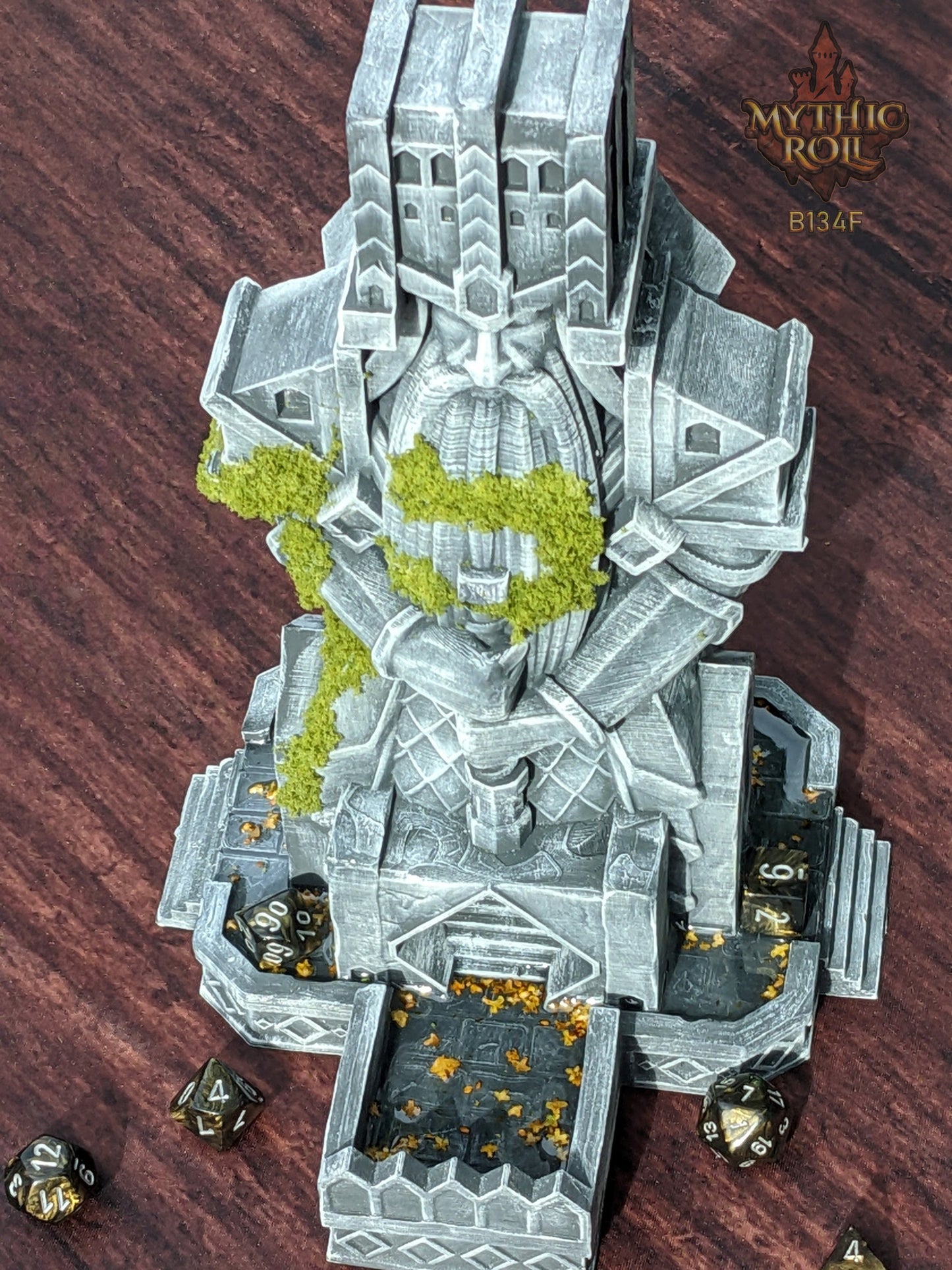 Dwarven Dice Tower - Baldur's Shrine by Unchained Games - Mythic Roll - Carve Your Fate in Stone with Ancestral Echoes and Stout Valor.