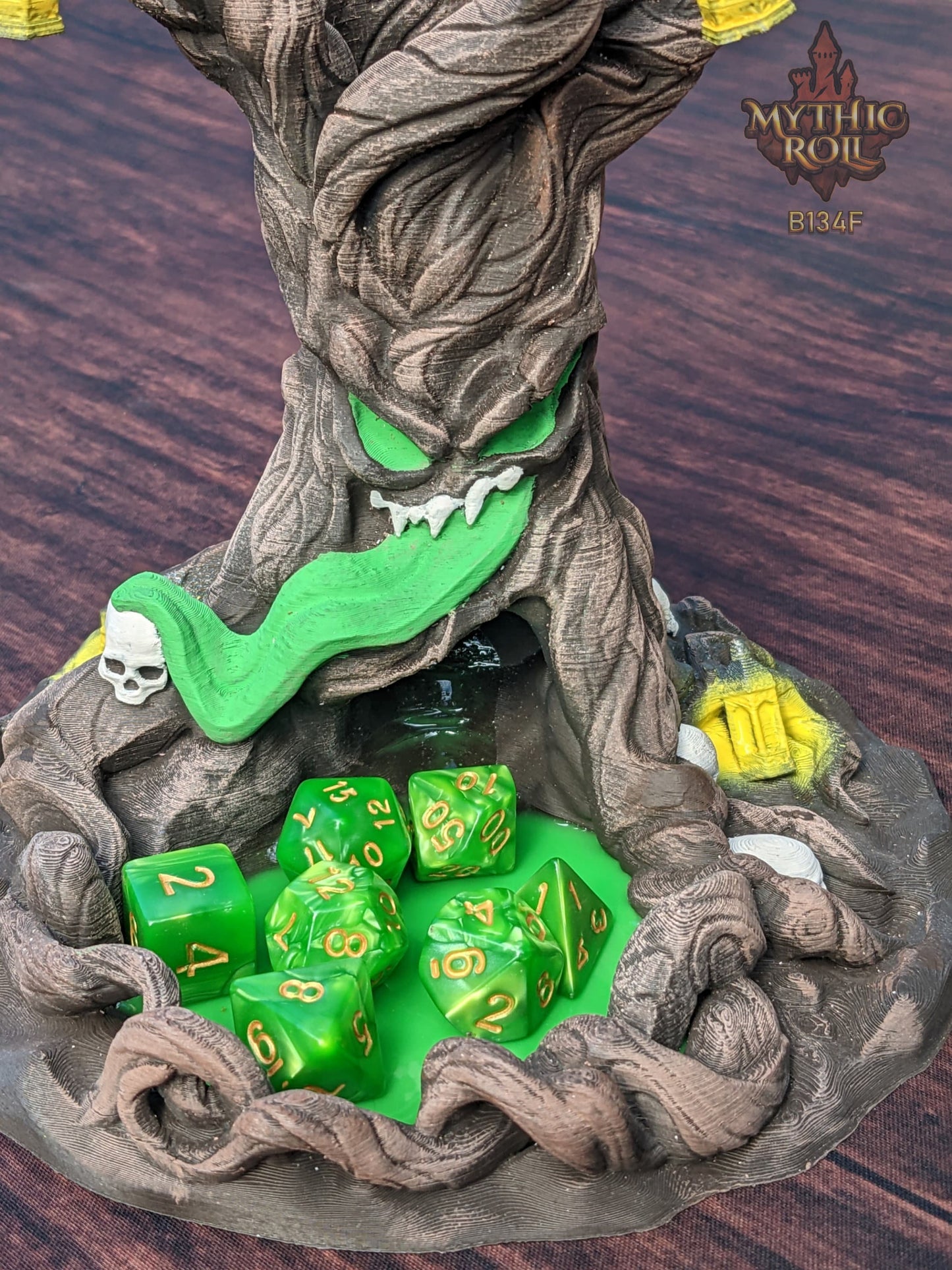 Mimic Terror Tree 3D Printed Dice Tower - Mythic Roll Collection by Unchained Games - Monsters and Nature Intertwined!
